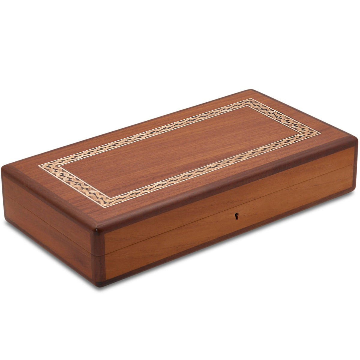Kirby Allison Solid Wood Marketry Medium Humidor (25 Cigars)