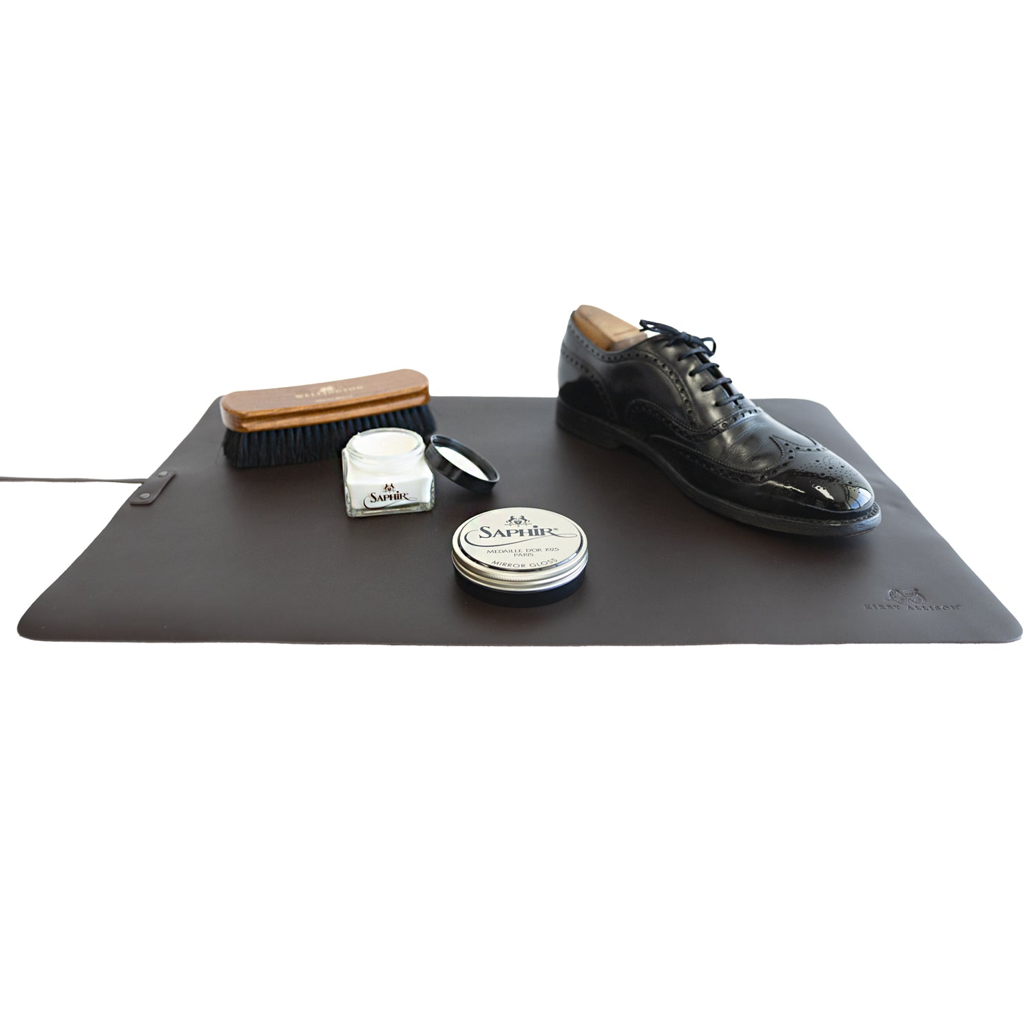 Wellington Leather Shoe Shine Carpet