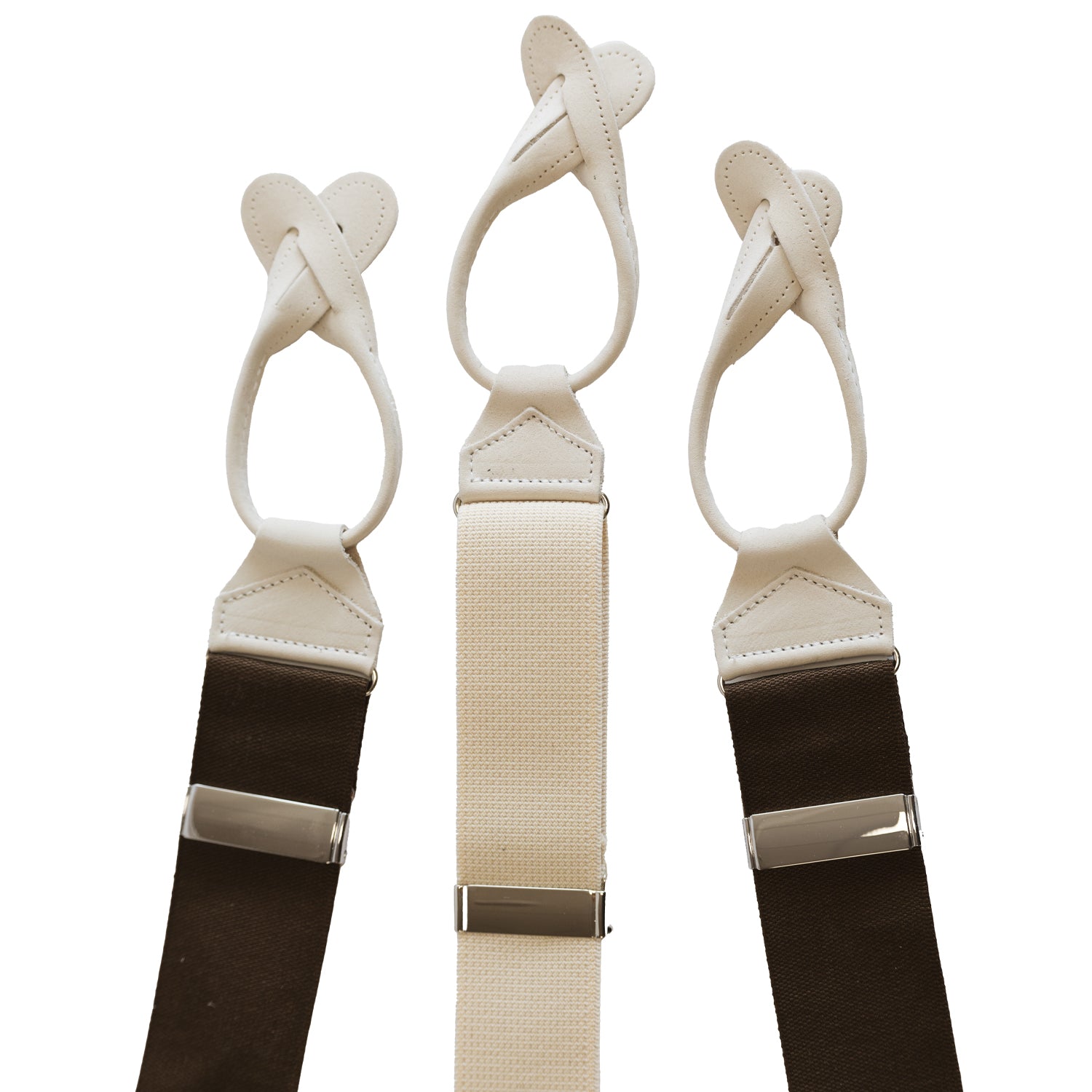 Sovereign Grade Solid Coffee Brown & Ivory Braces