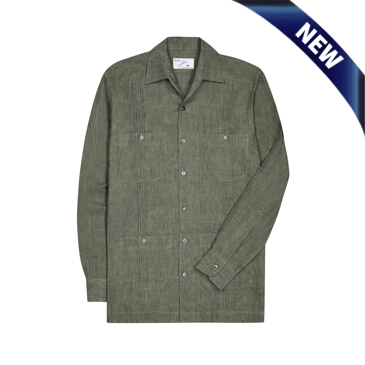 Budd Signature Khaki Guayabera Shirt