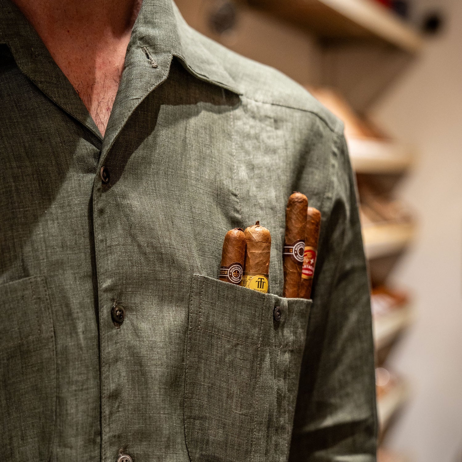 Budd Signature Khaki Guayabera Shirt