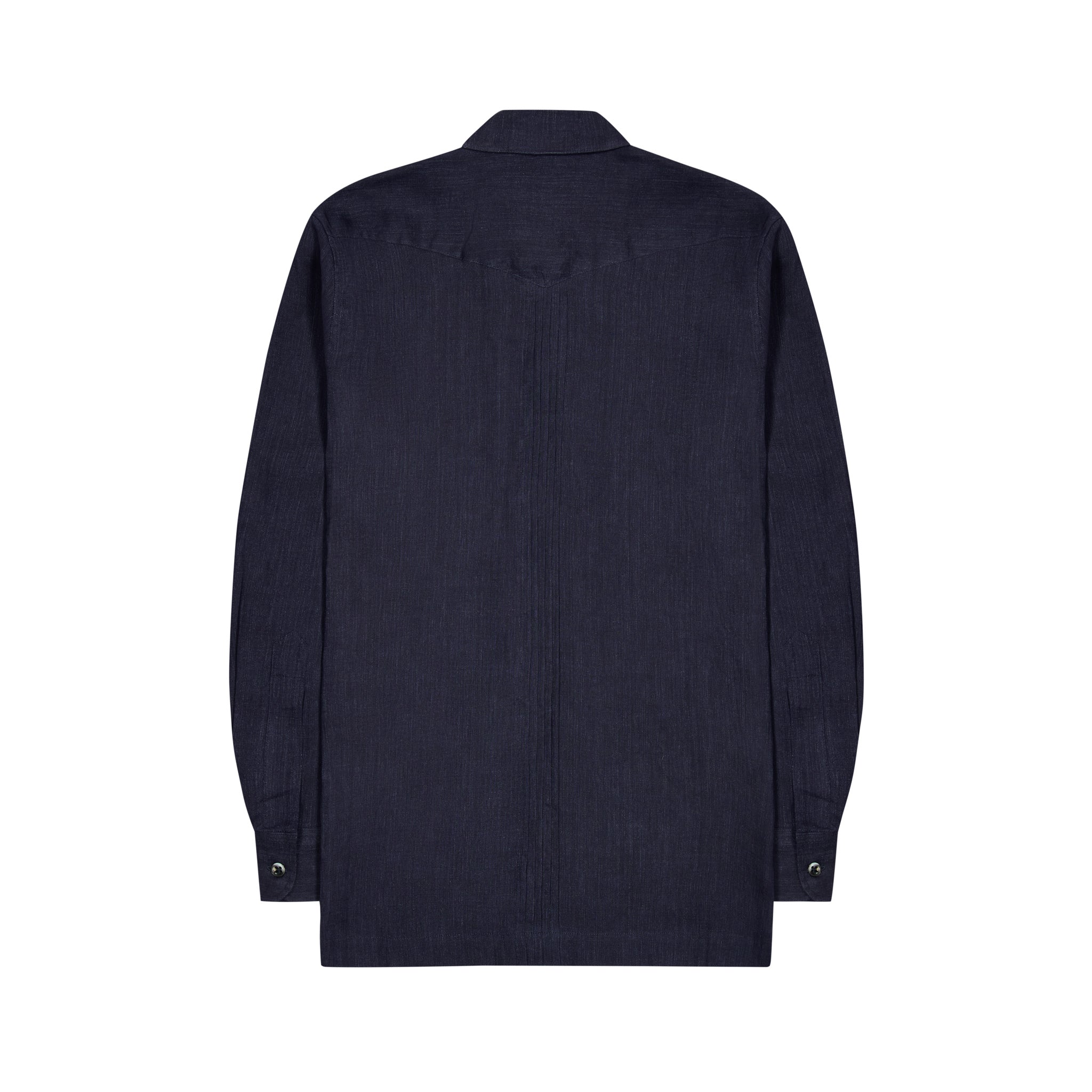 Budd Signature Navy Guayabera Shirt