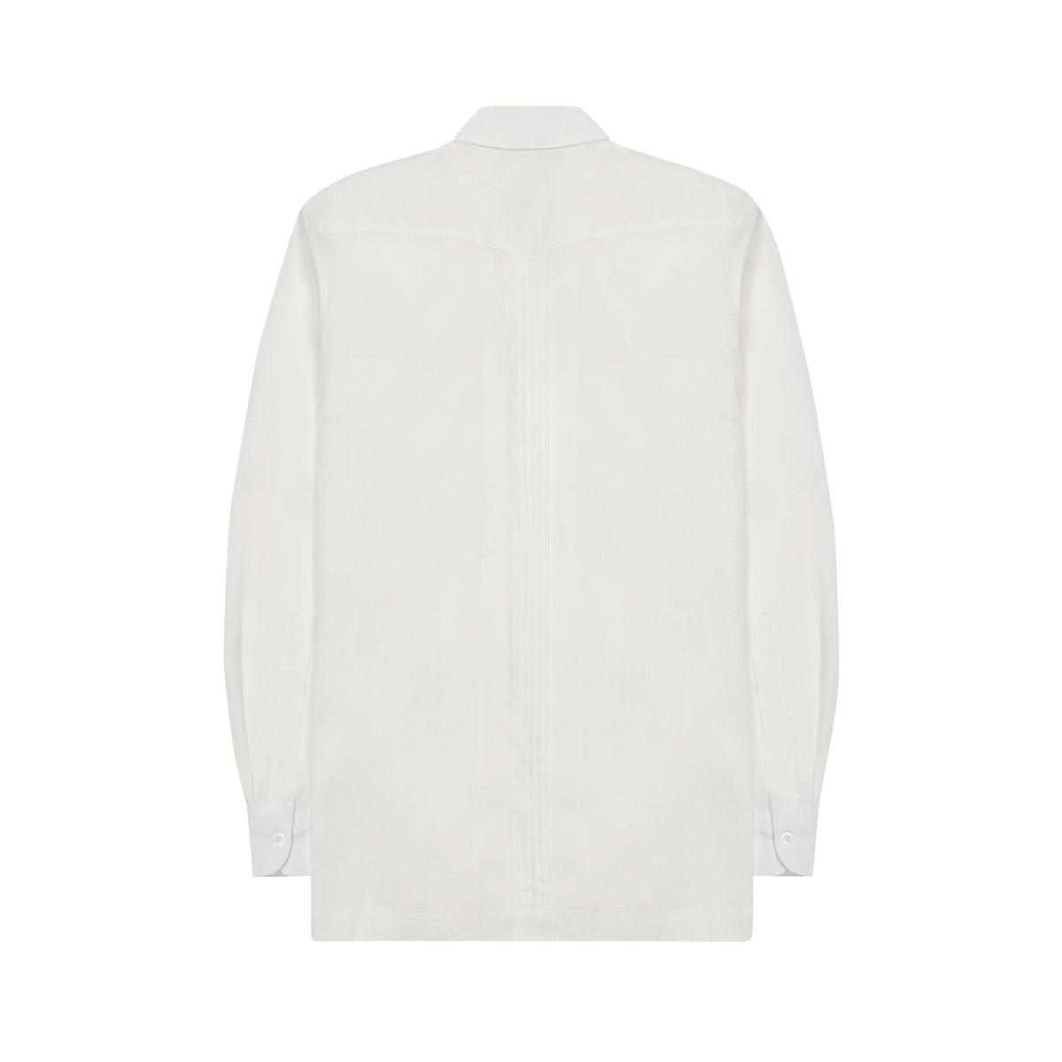 Budd Signature White Guayabera Shirt