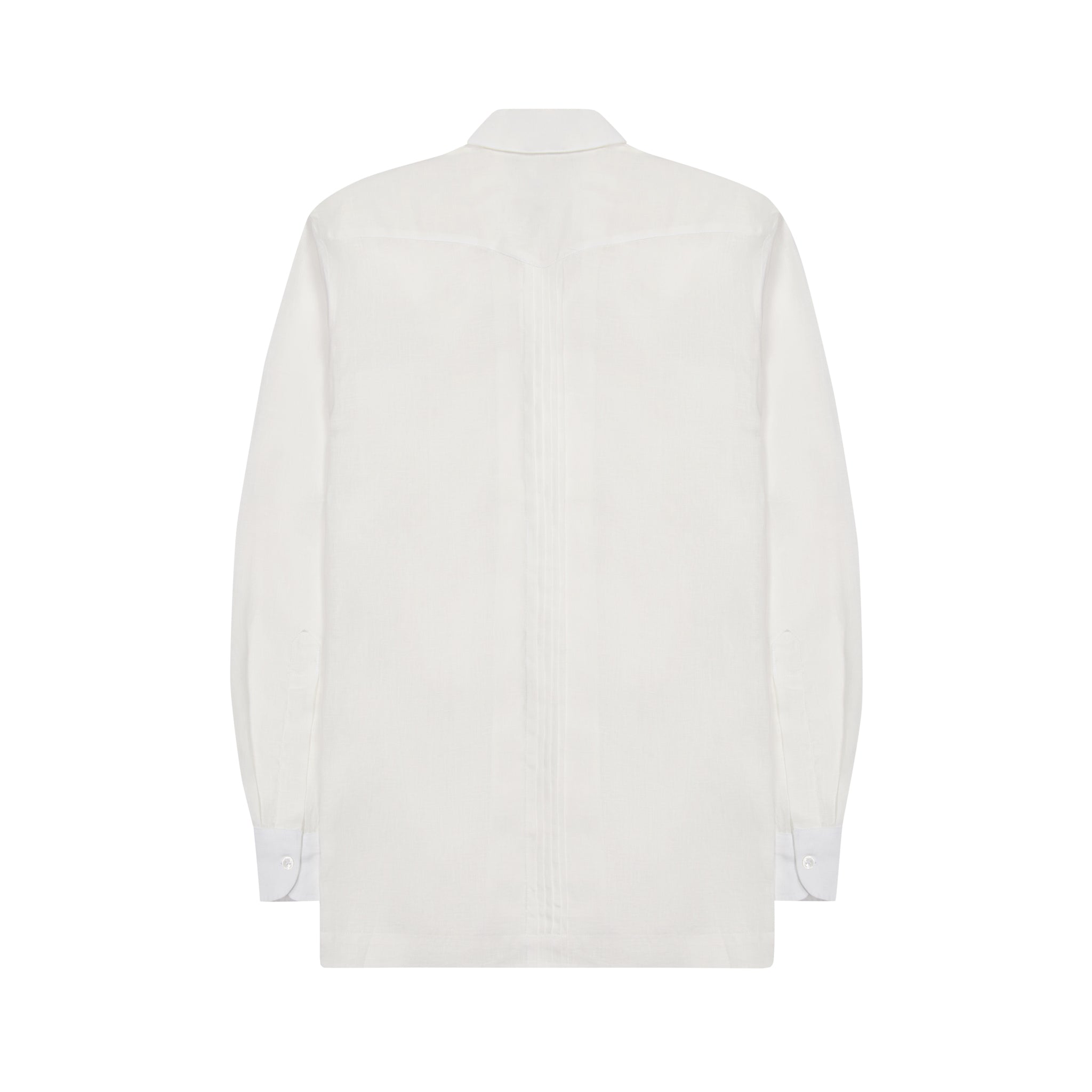 Budd Signature White Guayabera Shirt