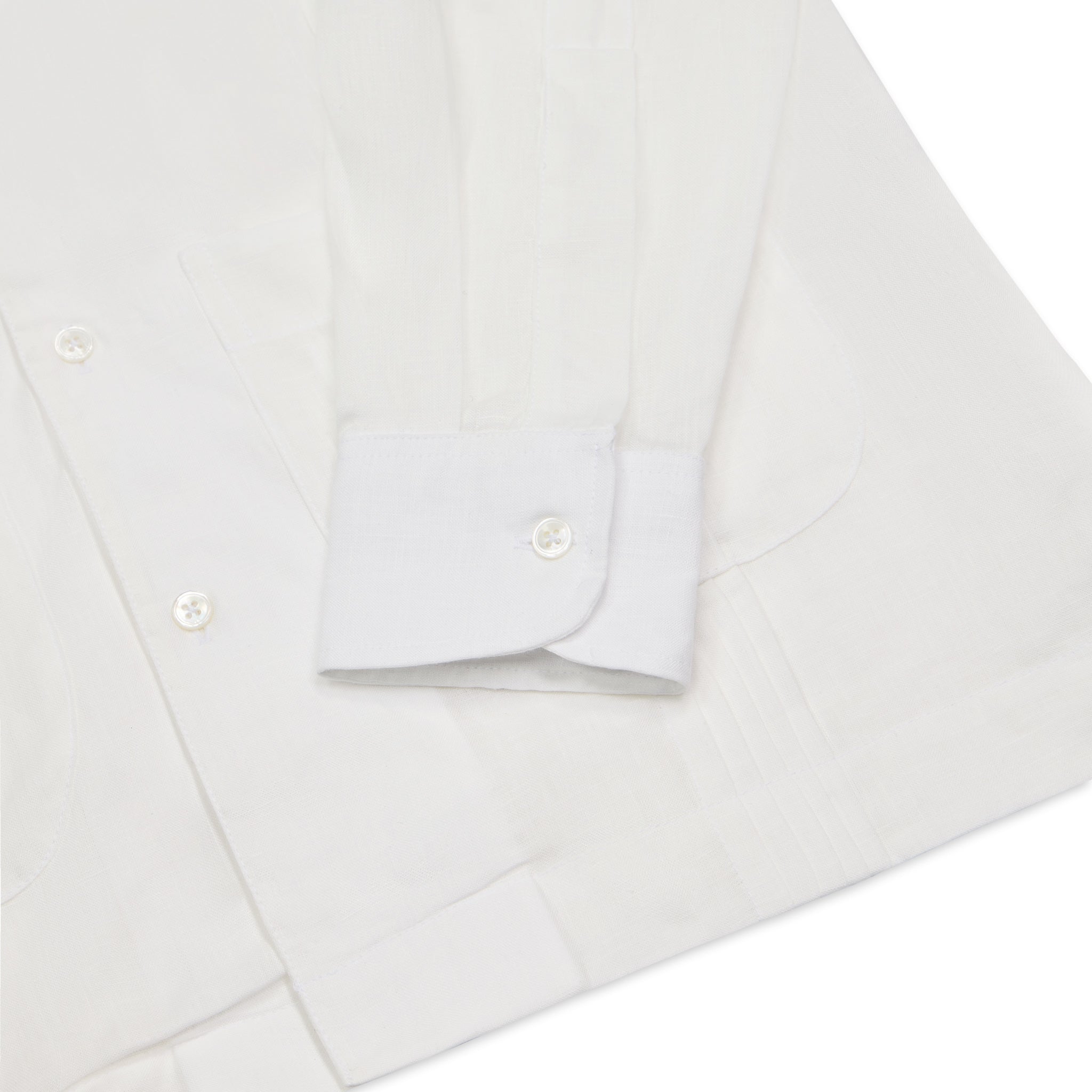 Budd Signature White Guayabera Shirt