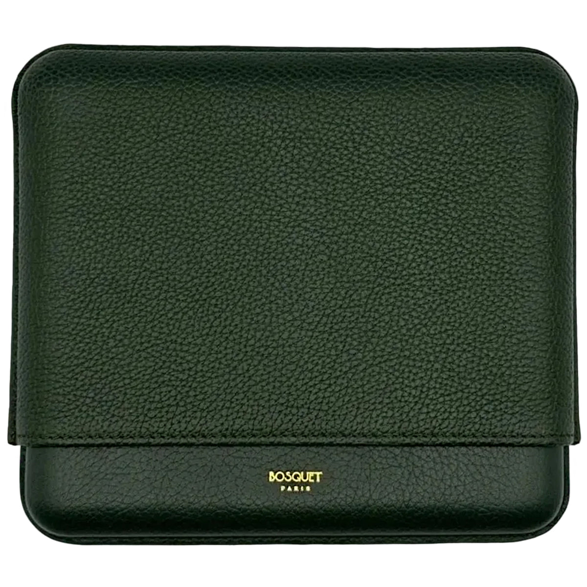 Bosquet Forest Green Grained Leather Cigar Case (7 cigars)