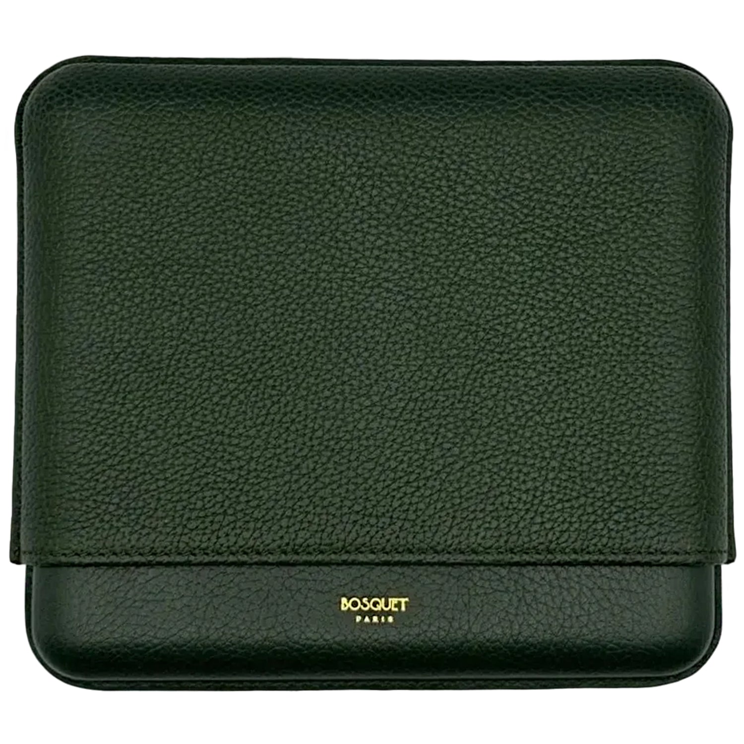 Bosquet Forest Green Grained Leather Cigar Case (7 cigars)