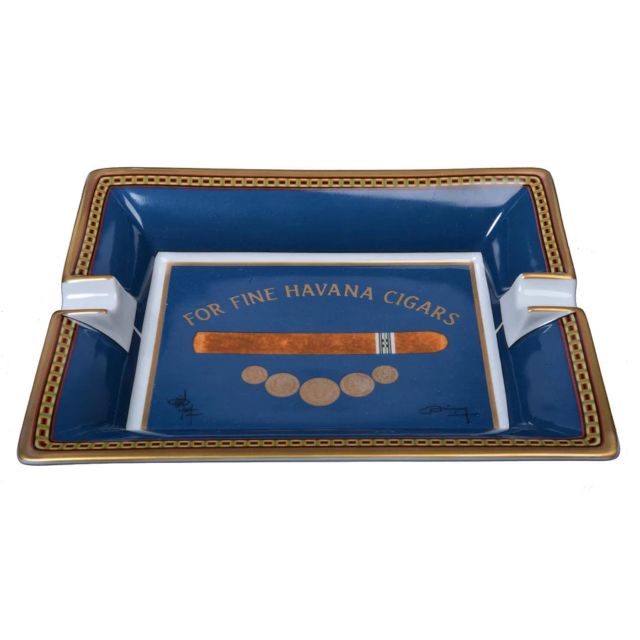 Elie Bleu Blue Medals Ashtray | KirbyAllison.com Elie Bleu Blue Medals Ashtray | KirbyAllison.com