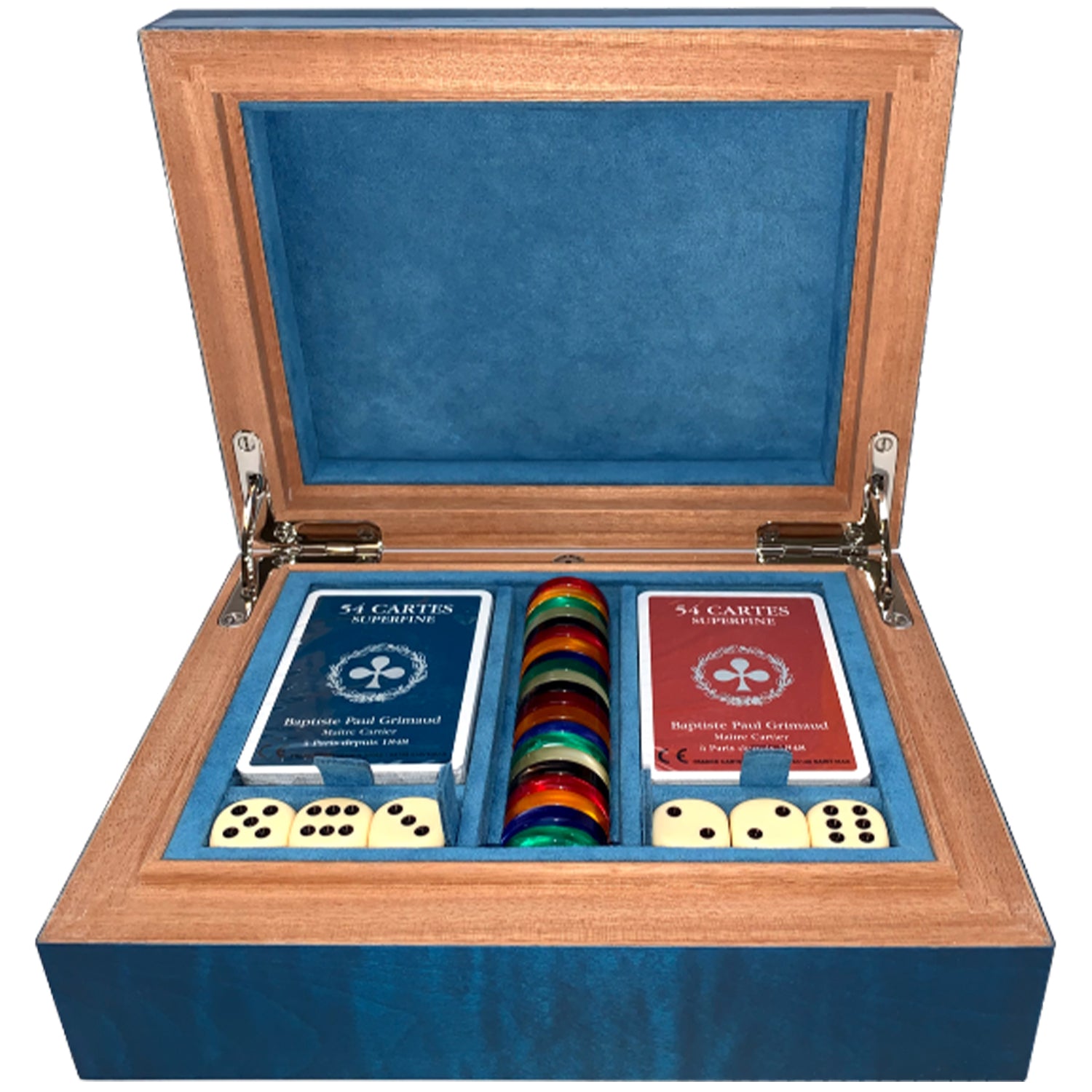 Elie Bleu Blue Sycamore Fruit Multi-Game Box