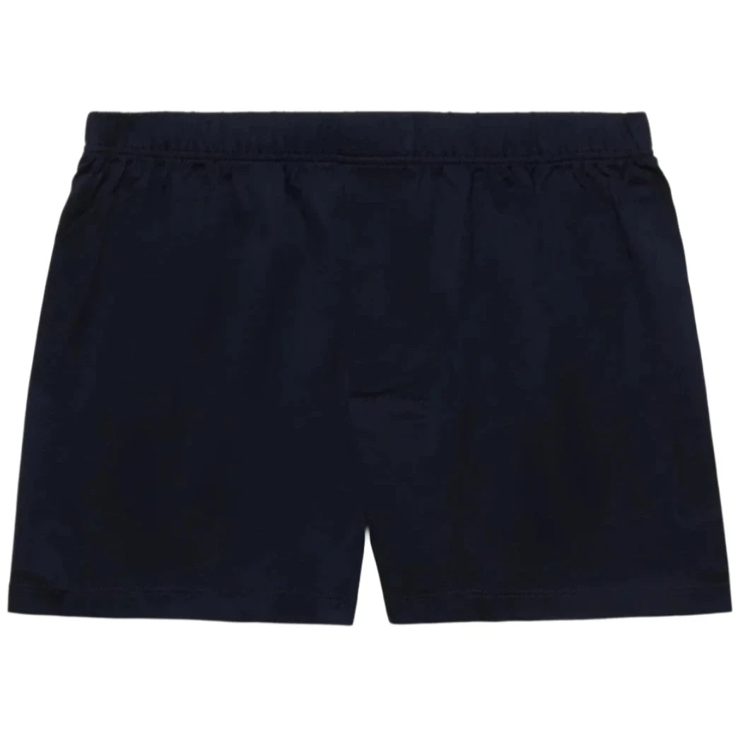 Bresciani 100% Cotton Boxer Shorts Black