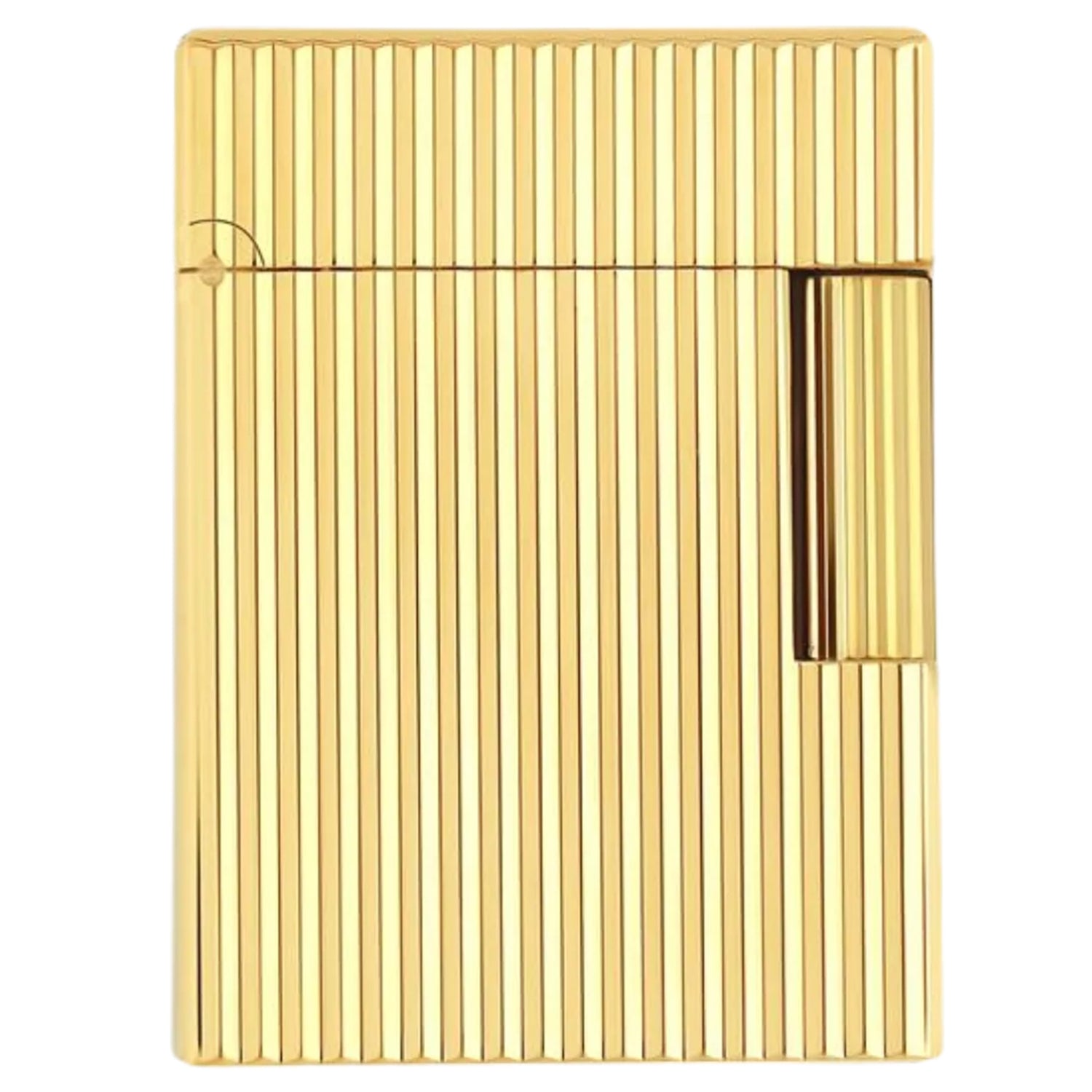S.T. Dupont Line 1 Vertical Lines Gold Lighter
