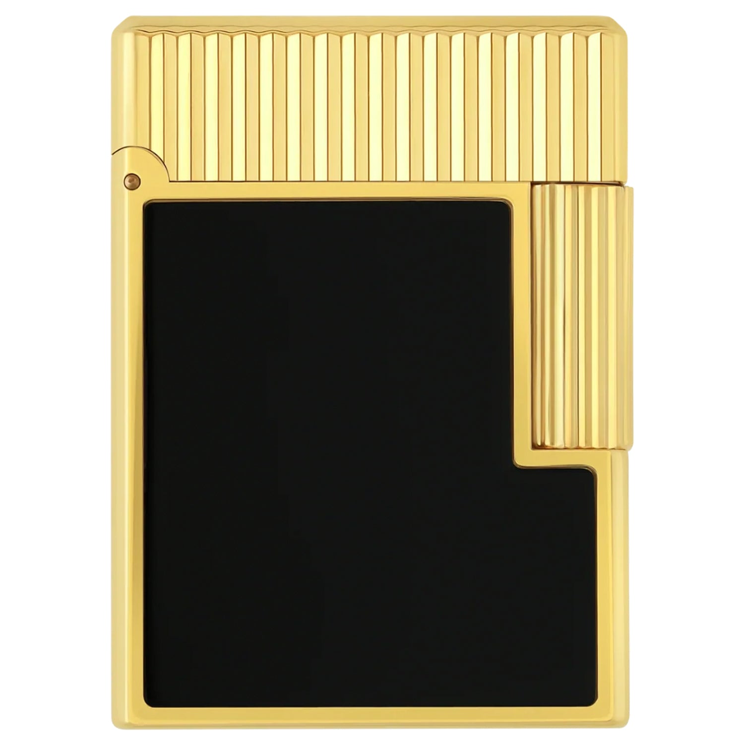 S.T. Dupont Line 1 Vertical Lines Black & Gold Lighter