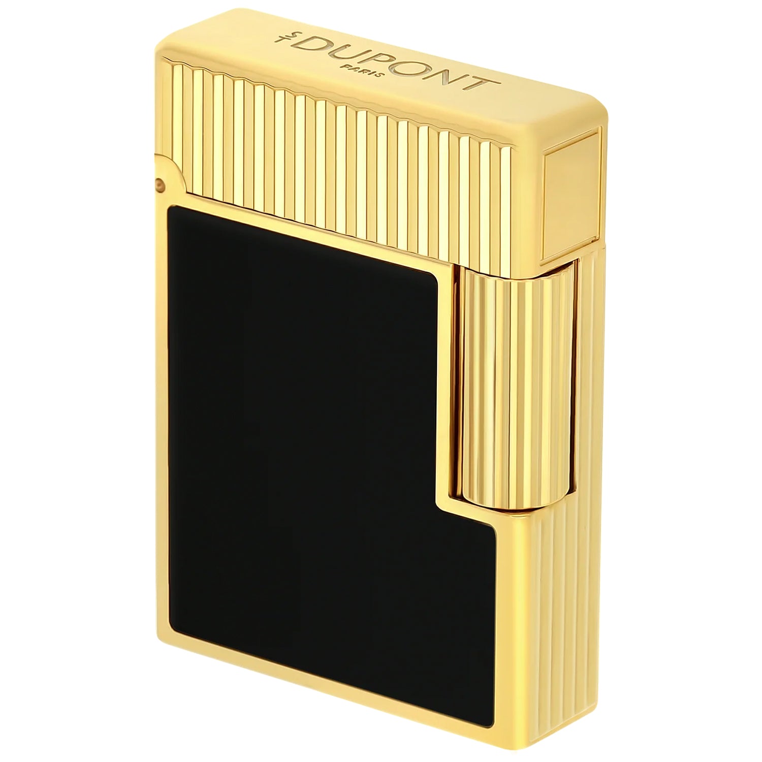 S.T. Dupont Line 1 Vertical Lines Black & Gold Lighter