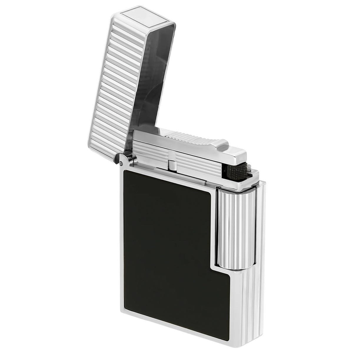 S.T. Dupont Line 1 Vertical Lines Black & Palladium Lighter