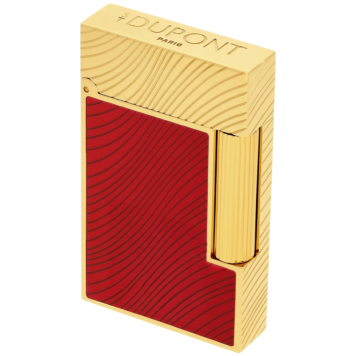 S.T. Dupont Line 2 Horse Mane Red & Gold Lighter