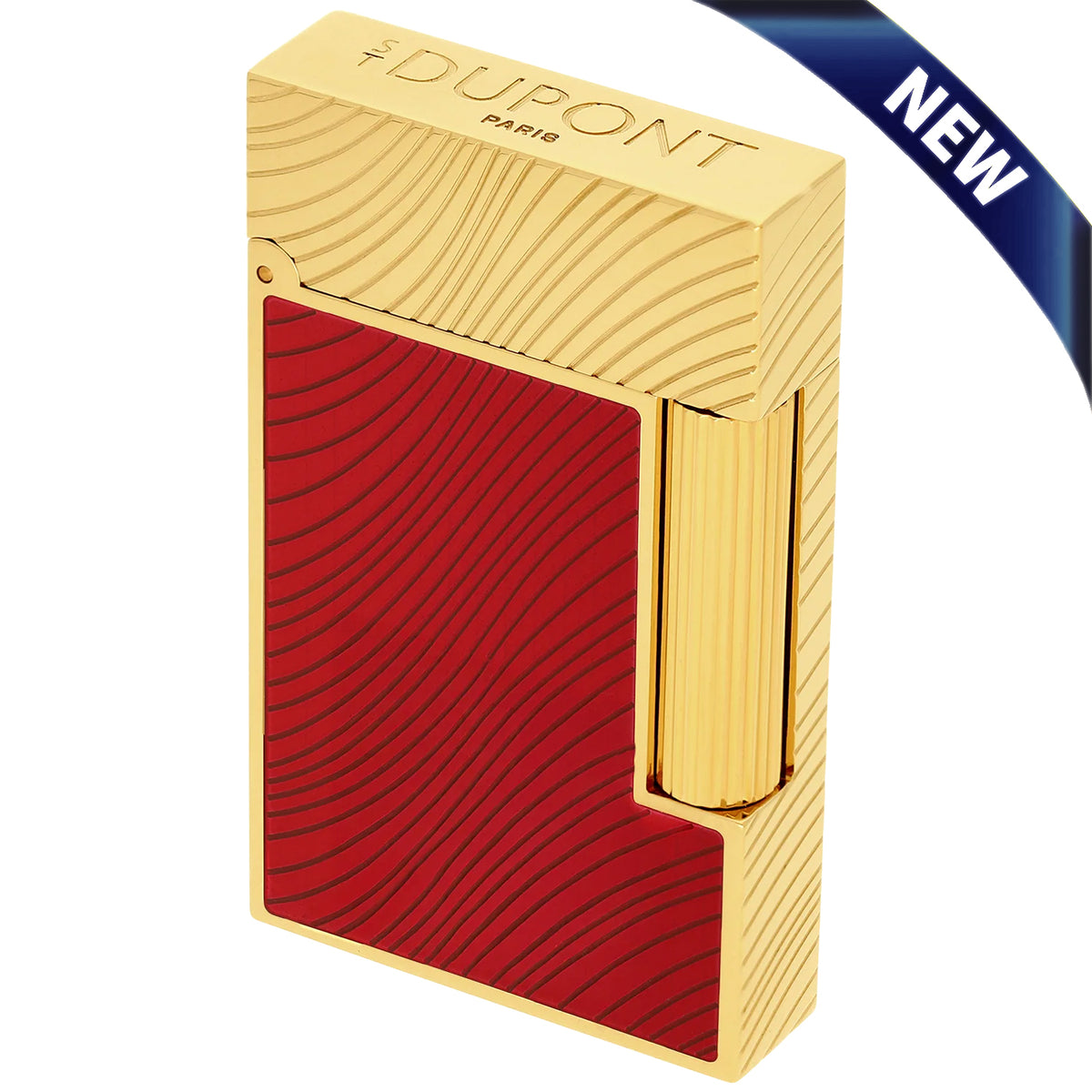 S.T. Dupont Line 2 Horse Mane Red & Gold Lighter