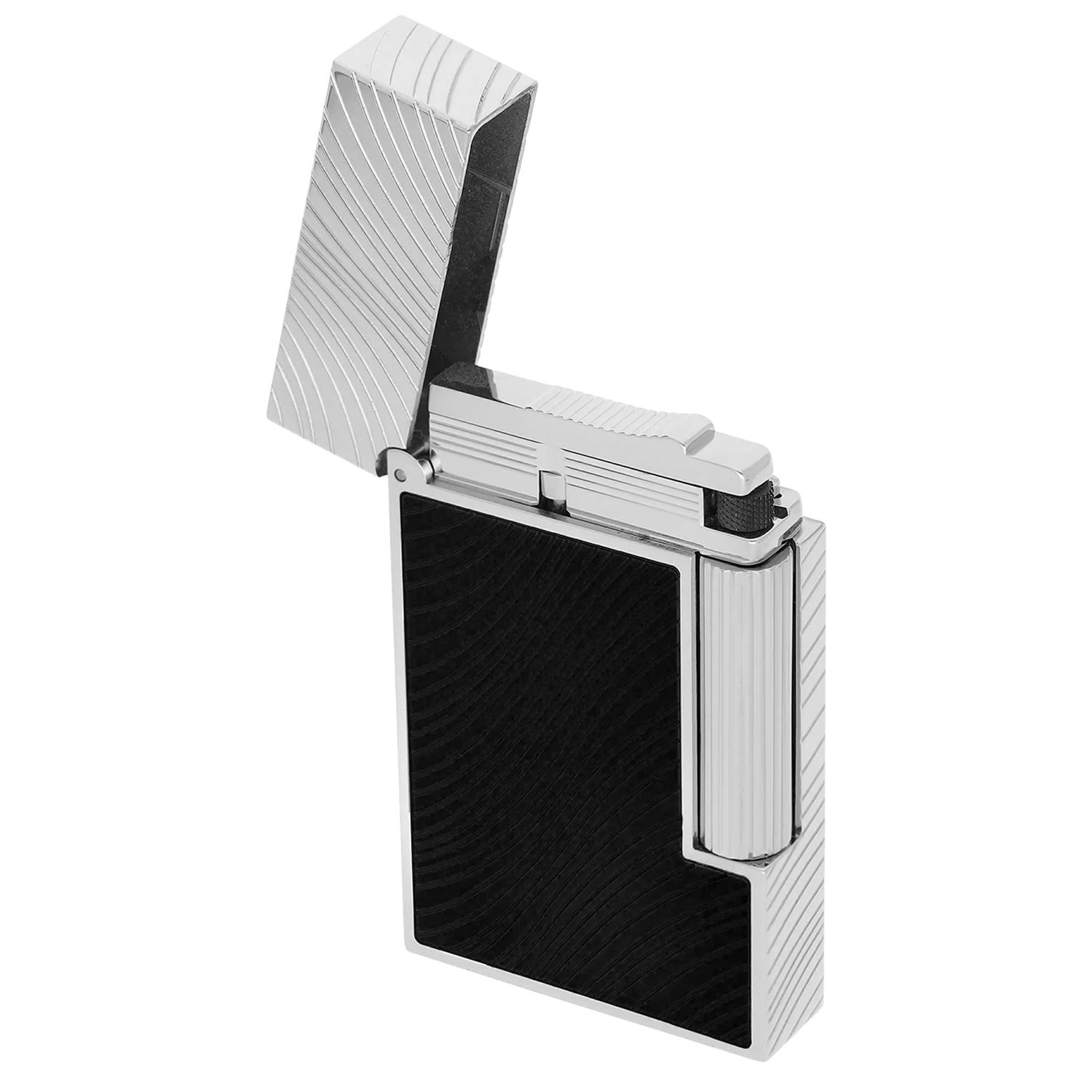 S.T. Dupont Line 2 Horse Mane Black & Palladium Lighter