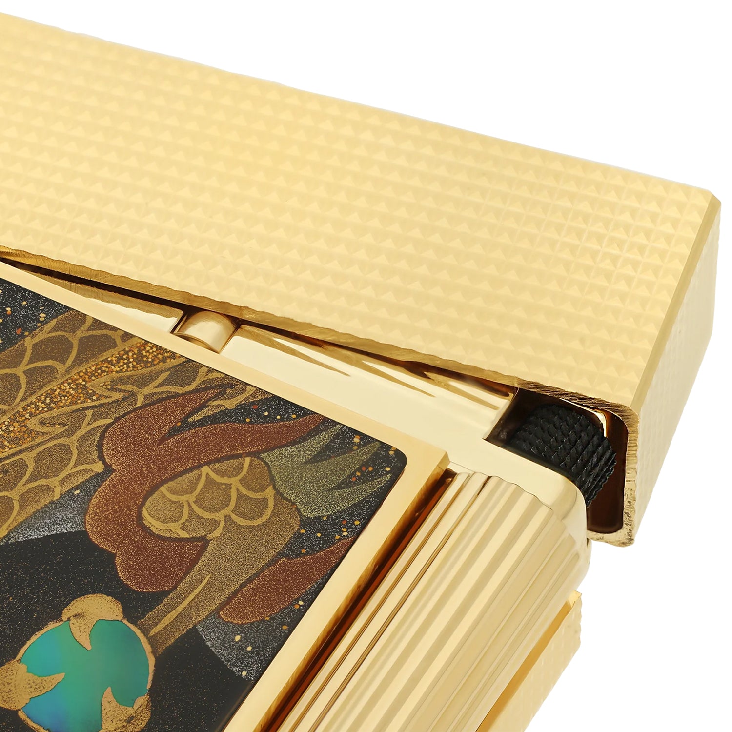 S.T. Dupont Line 2 Maki-e Dragon Mother of Pearl Gold Lighter