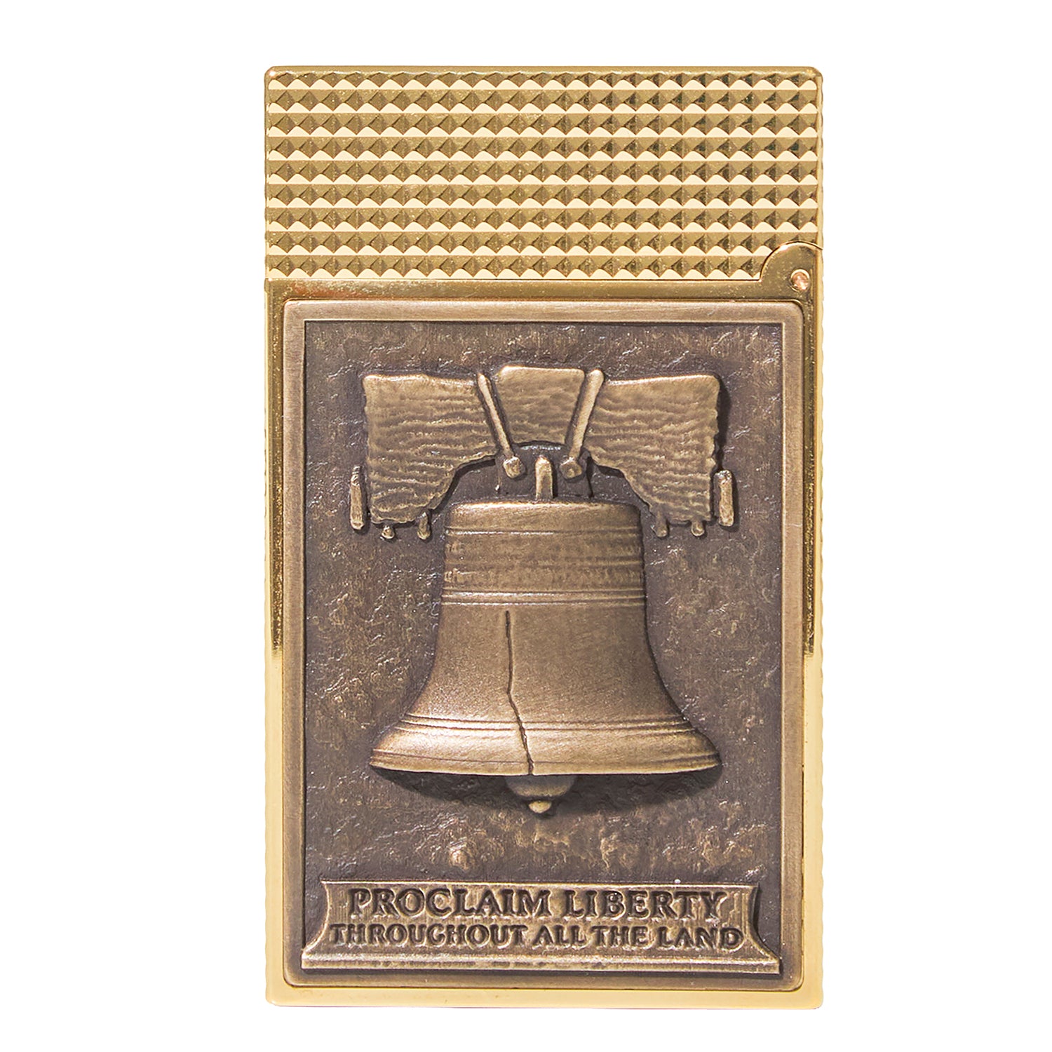 S.T. Dupont Line 2 Haute Creation We The People Gold Finish Lighter (PRE-ORDER)