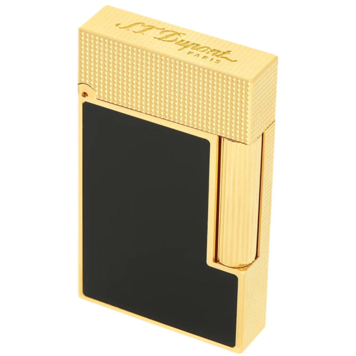 S.T. Dupont Line 2 Gold Black Lacquer Lighter