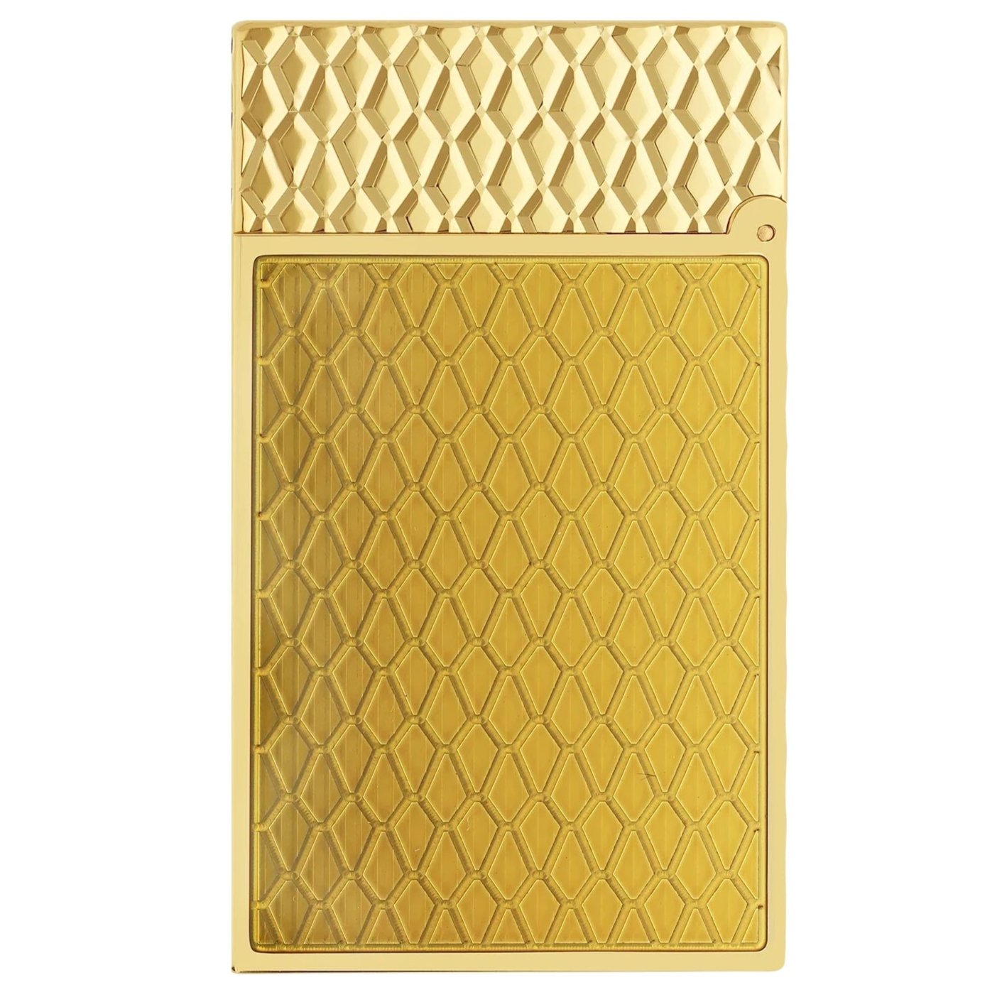 S.T. Dupont Line 2 Honey and Gold Lacquer Dragon Scale Guilloche Lighter