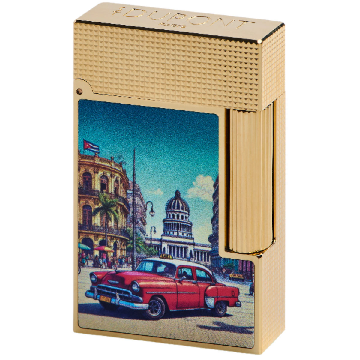 S.T. Dupont Line 2 Havana Dreams Gold Finish Lighter