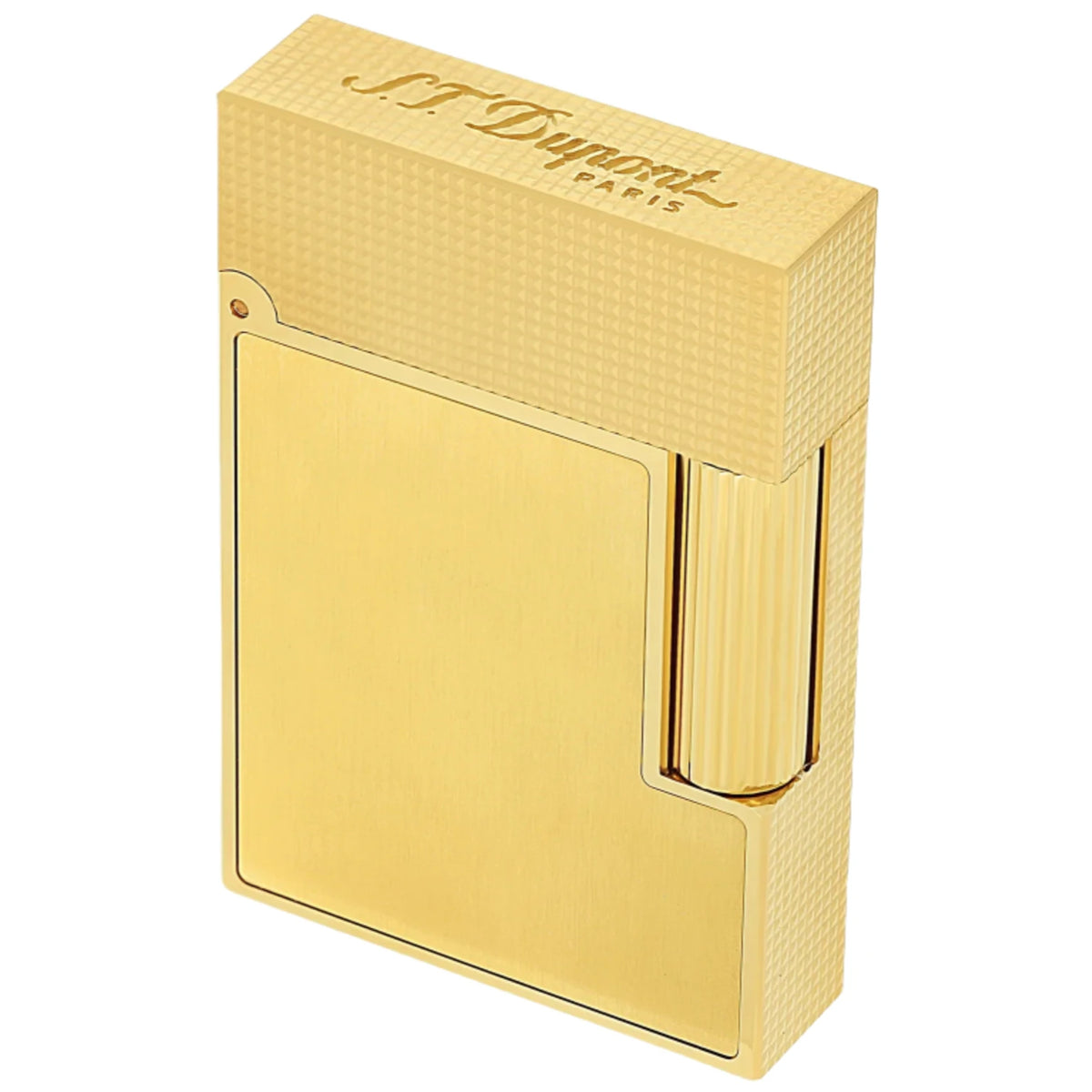 S.T. Dupont Line 2 Small Brushed Yellow Gold Lighter