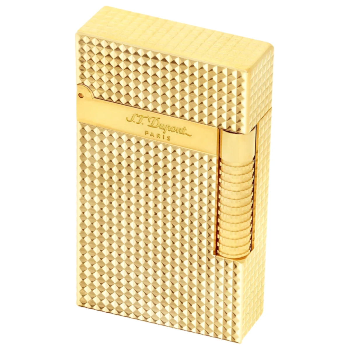 S.T. Dupont Le Grand Cling Diamond Head Gold Lighter