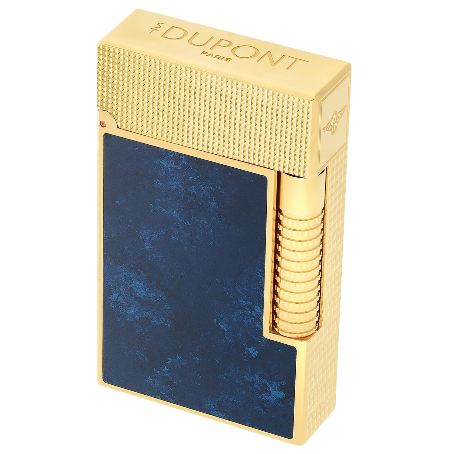 S.T. Dupont Le Grand Cling Popote Blue & Gold Lighter