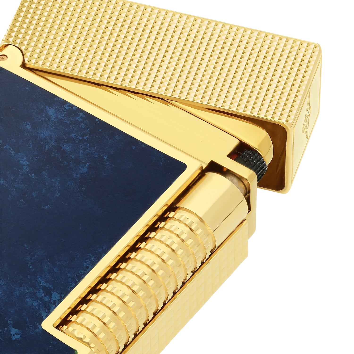 S.T. Dupont Le Grand Cling Popote Blue & Gold Lighter