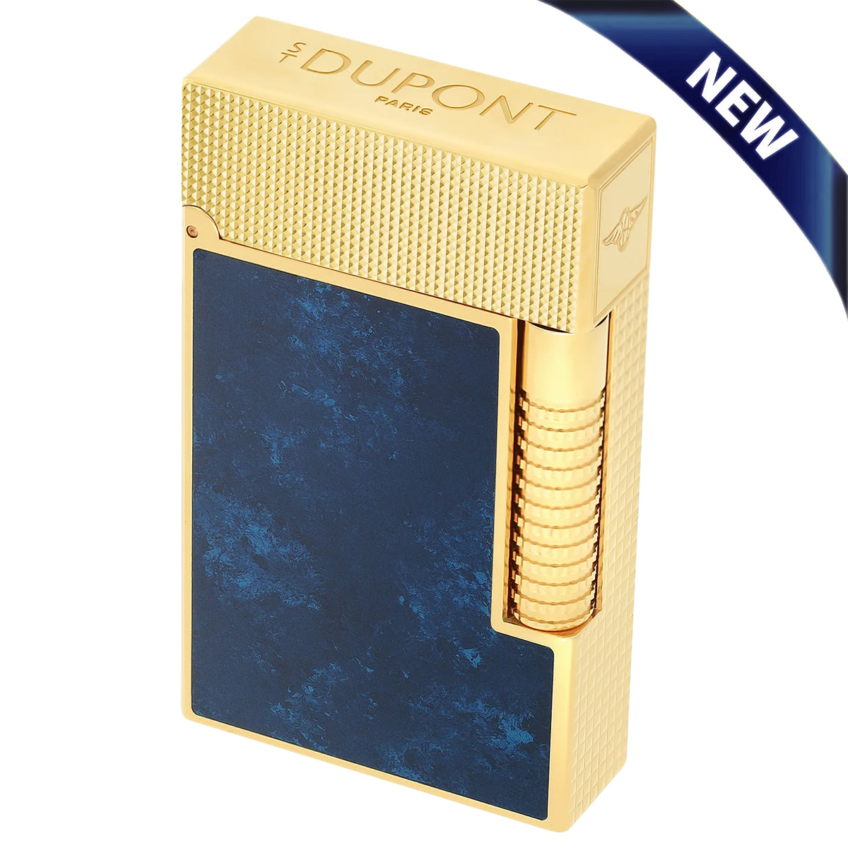 S.T. Dupont Le Grand Cling Popote Blue & Gold Lighter