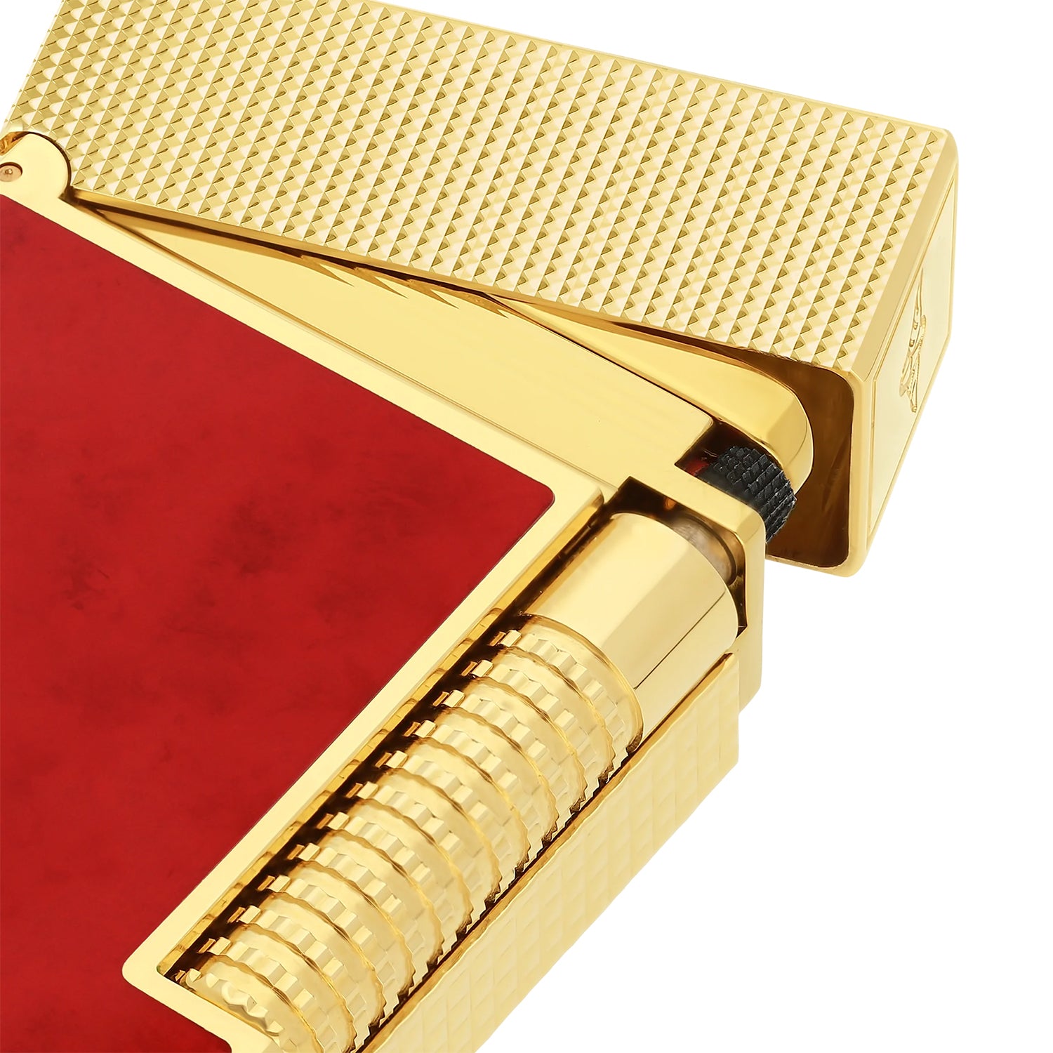 S.T. Dupont Le Grand Cling Popote Red & Gold Lighter