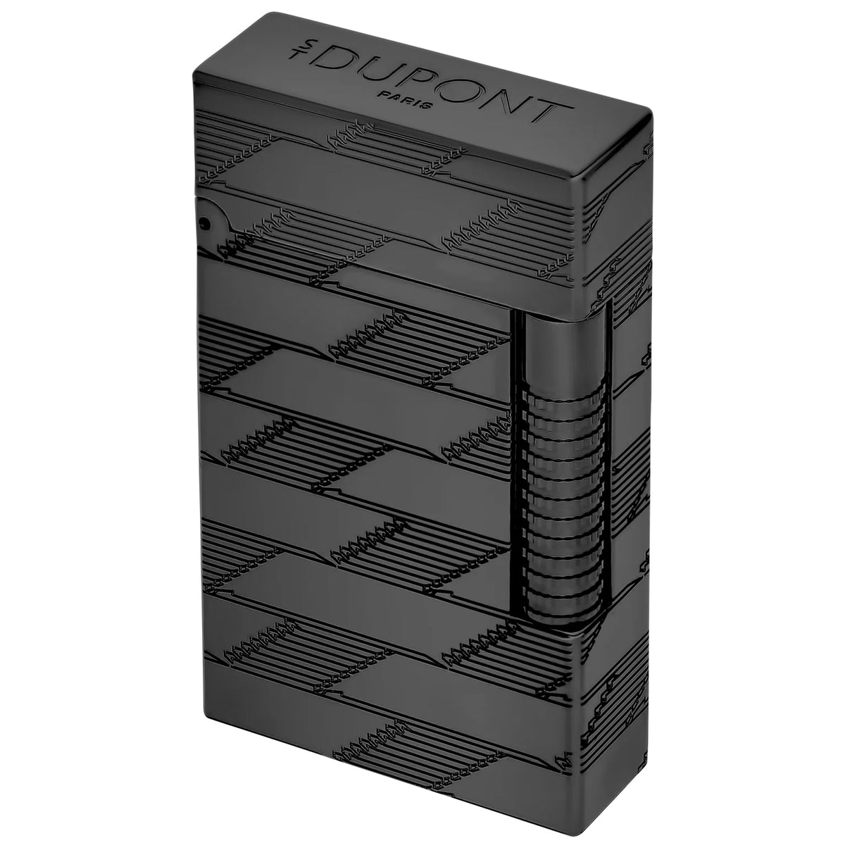 S.T Dupont Le Grand Monogram 1872 Black Guilloche Lighter