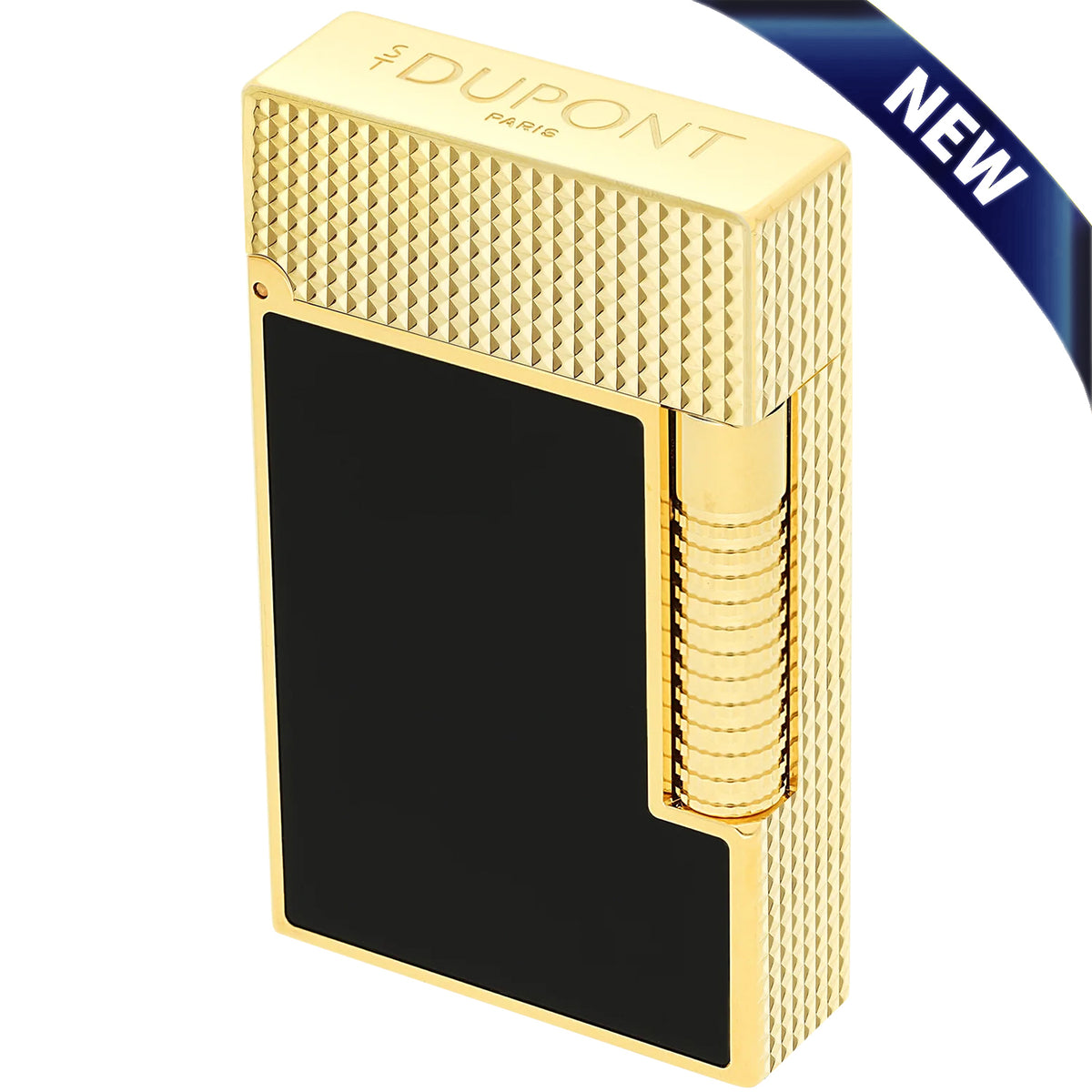 S.T. Dupont Le Grand Cling Black Lacquer Gold Lighter