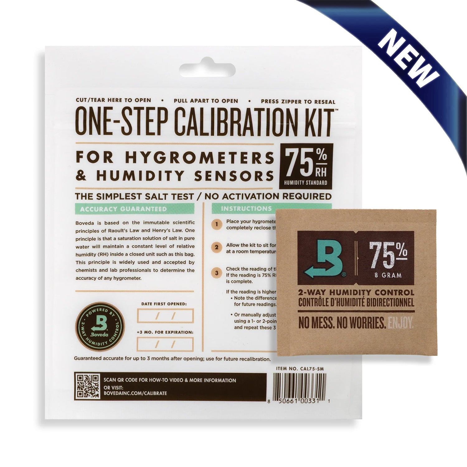 Boveda Hygrometer Calibration Kit (75% RH)