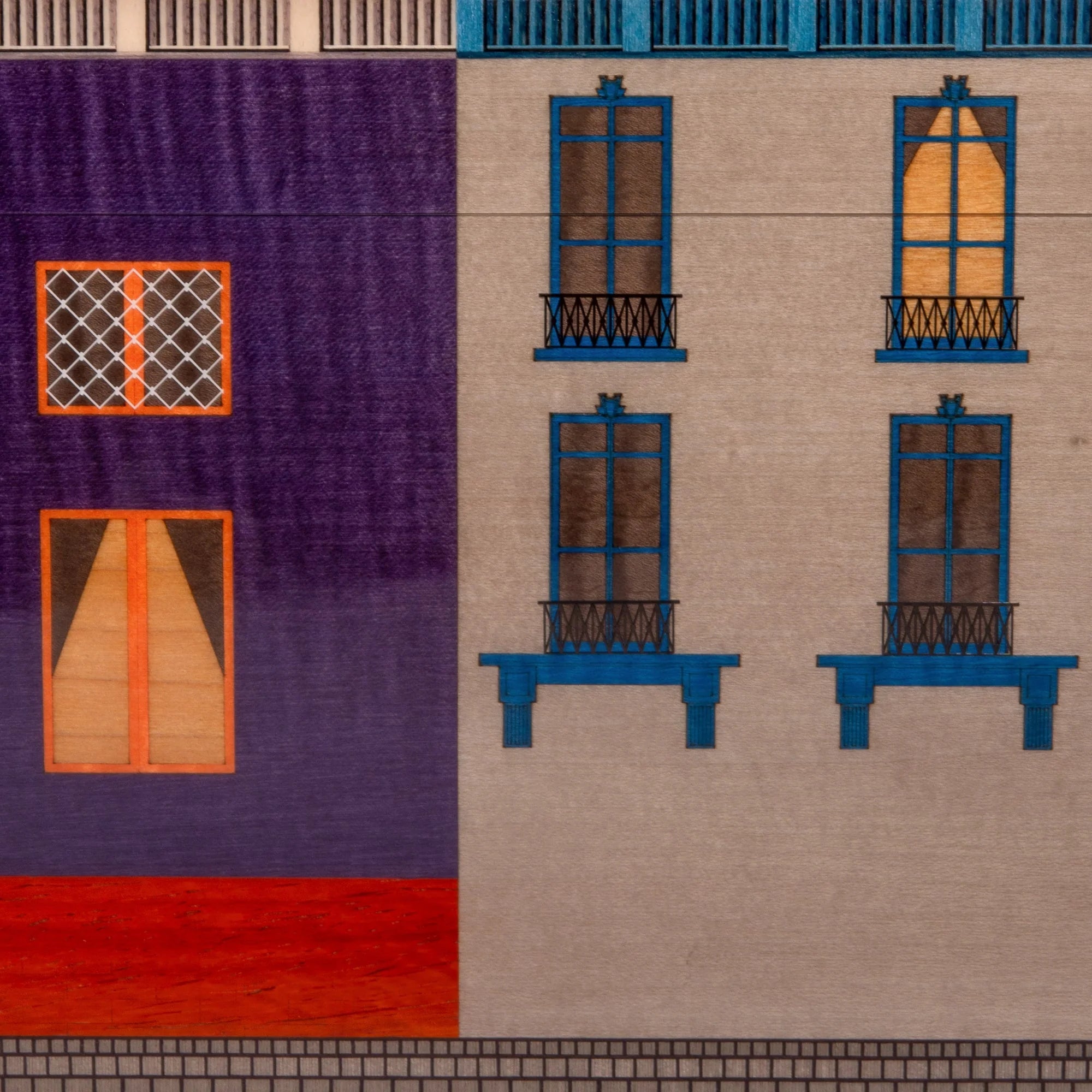 Elie Bleu Limited Edition Casa Cubana "Le Parisian Night" Multi-Color Sycamore Humidor (75 Cigars)