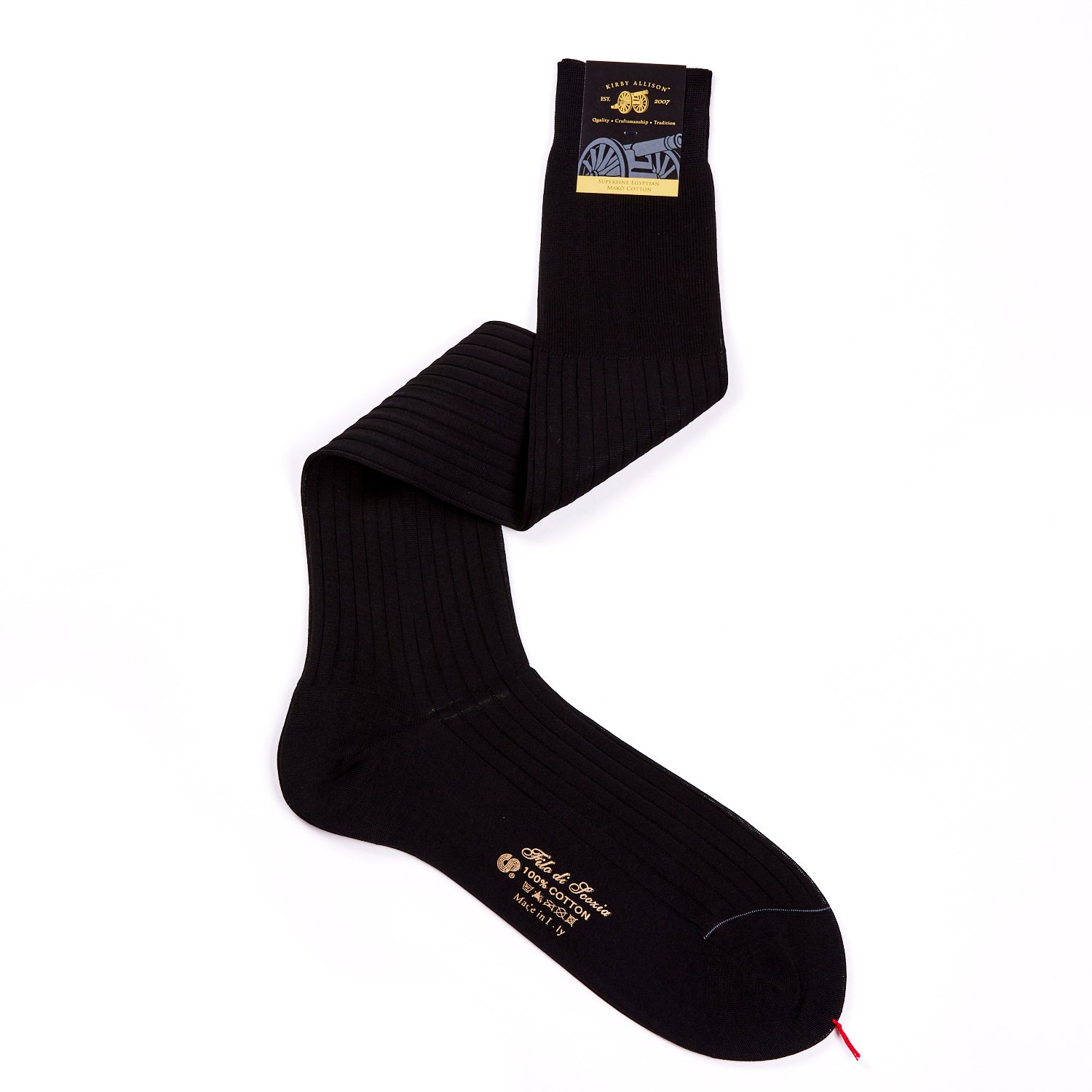 Super-Fine Over-the-Calf 920L Palatino Dress Sock 11 / Black