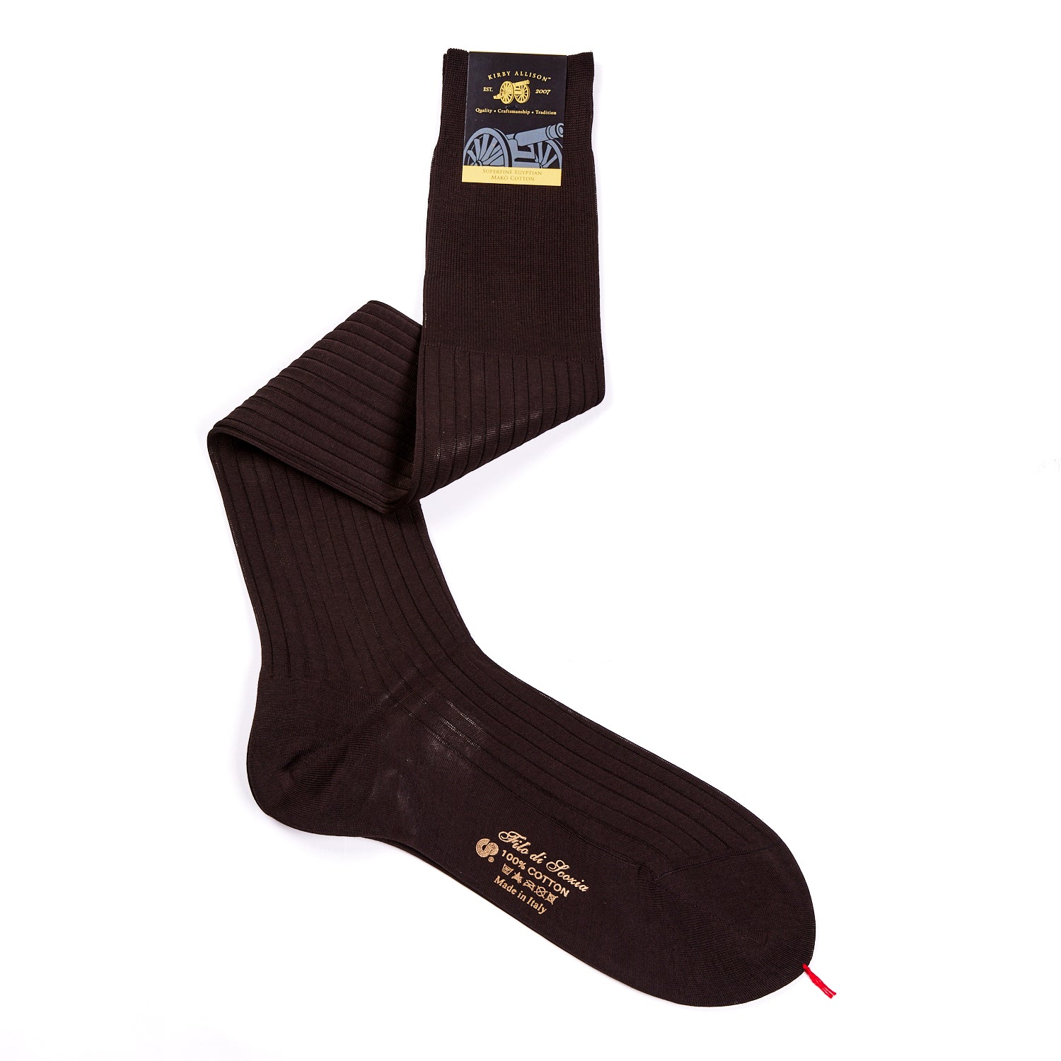 Super-Fine Over-the-Calf 920L Palatino Dress Sock 12 / Brown Super-Fine Over-the-Calf 920L Palatino Dress Sock 12 / Brown