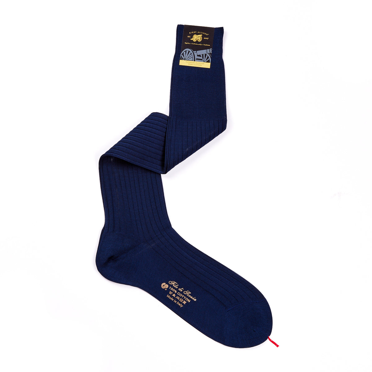 Super-Fine Over-the-Calf 920L Palatino Dress Sock 10 / Blue