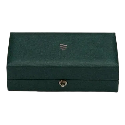 Mother of Pearl Rhodium Plate Stud Set