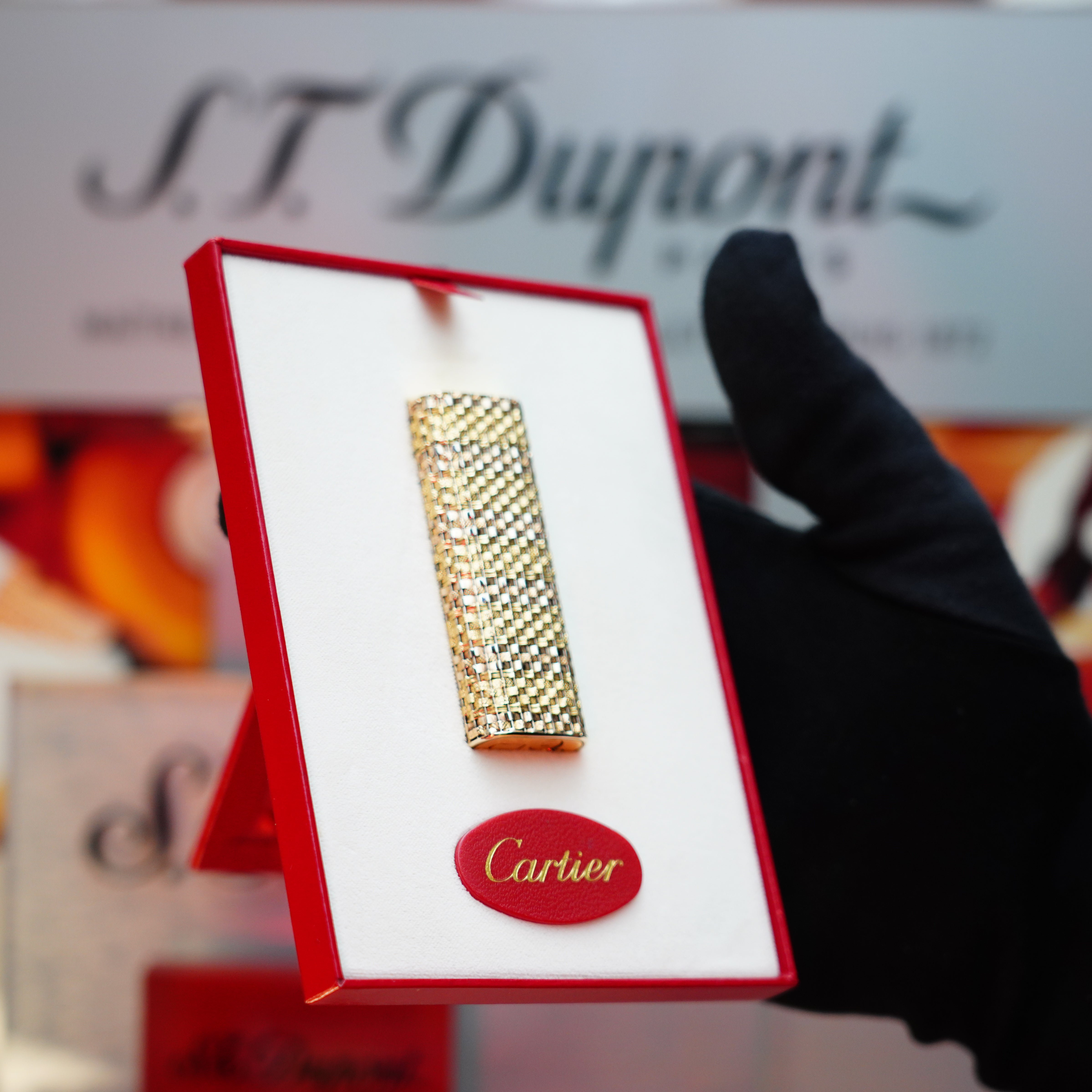 Vintage 1980 Cartier Solid 18k Gold Jacket Basket with 750