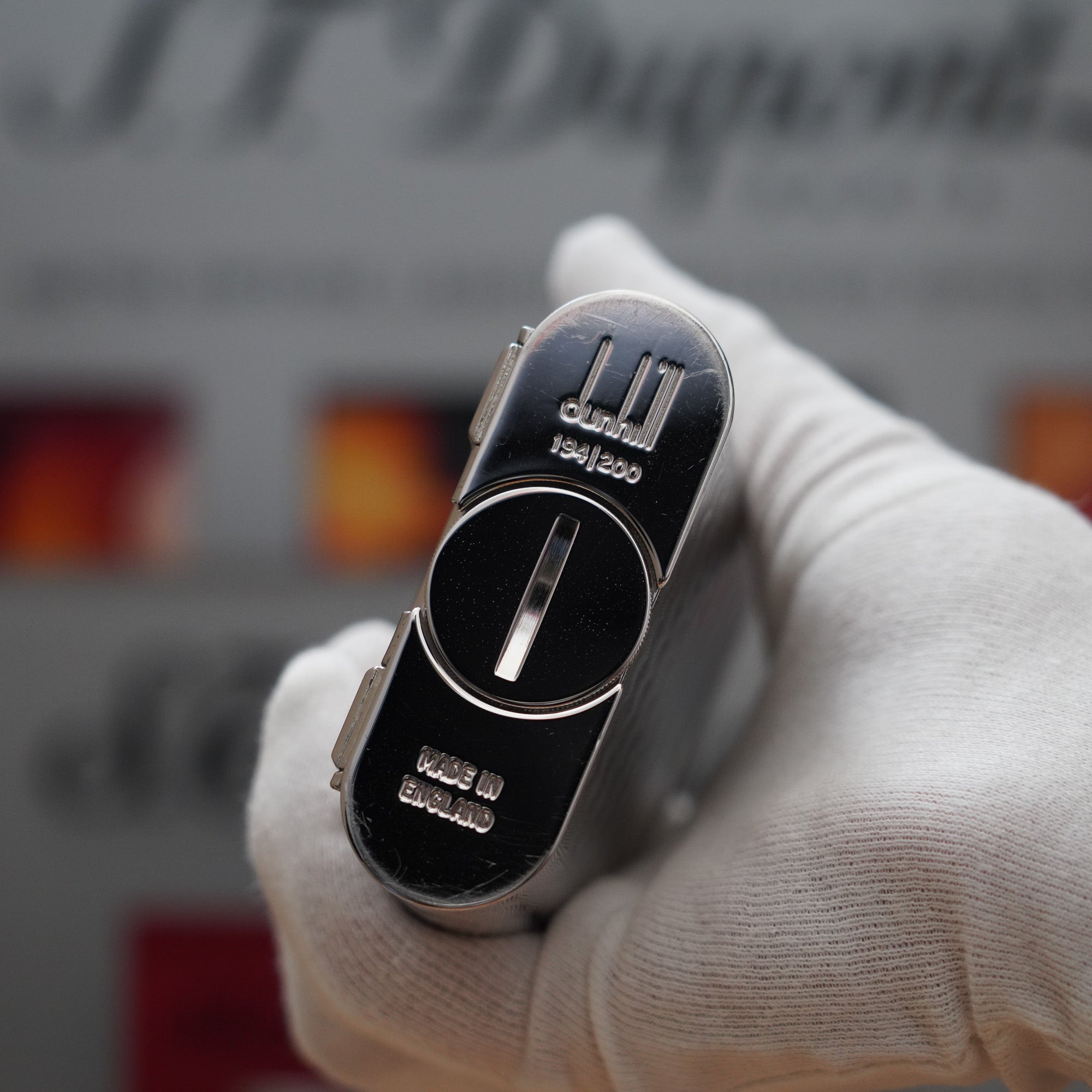 Vintage 1990 Dunhill Giant Charleston Palladium Finish Table