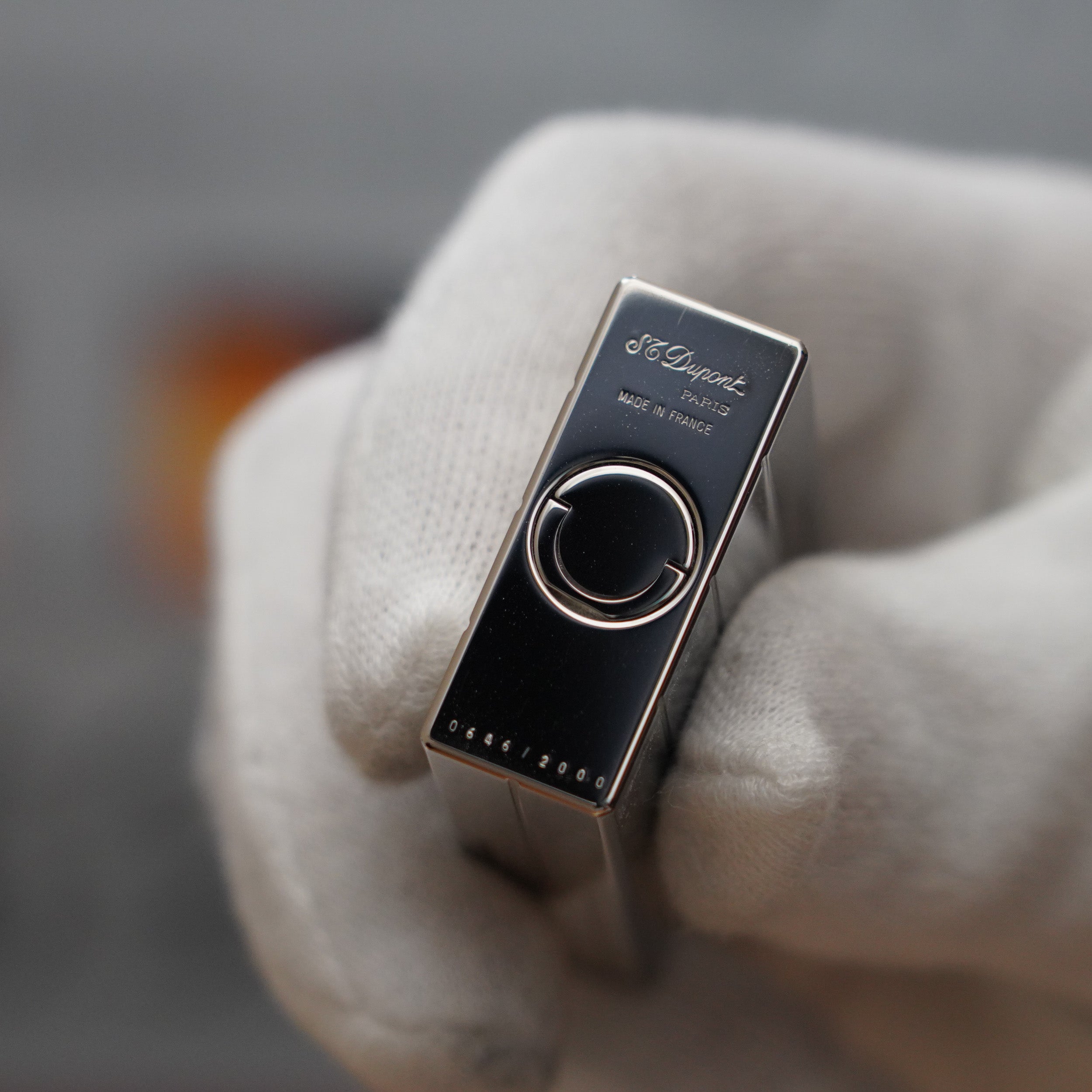 Vintage S.T. Dupont Limited Grand Master Perspective 2000 Palladium Plated Lighter