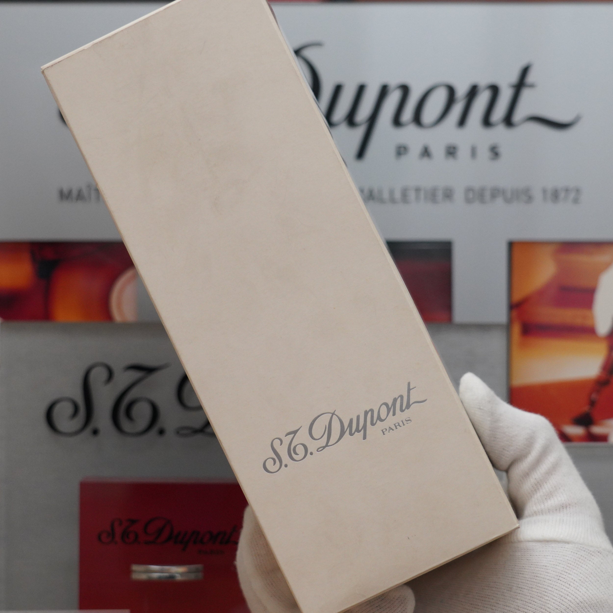 Vintage S.T. Dupont Limited Grand Master Perspective 2000 Palladium Plated Lighter