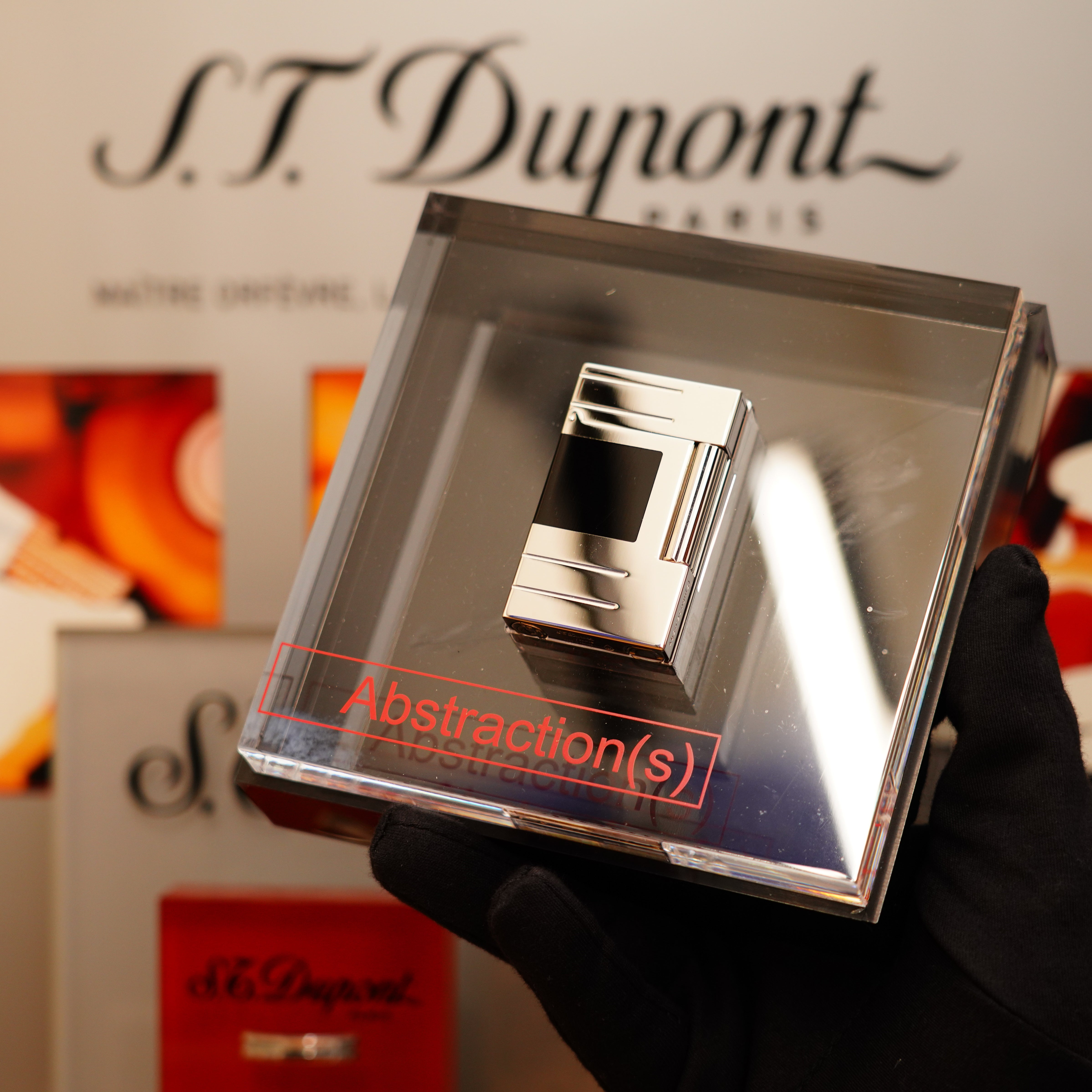 S.T. Dupont アートライター Vintage 1999 St Dupont Abstraction Limited to 2500 Heavy Palladium