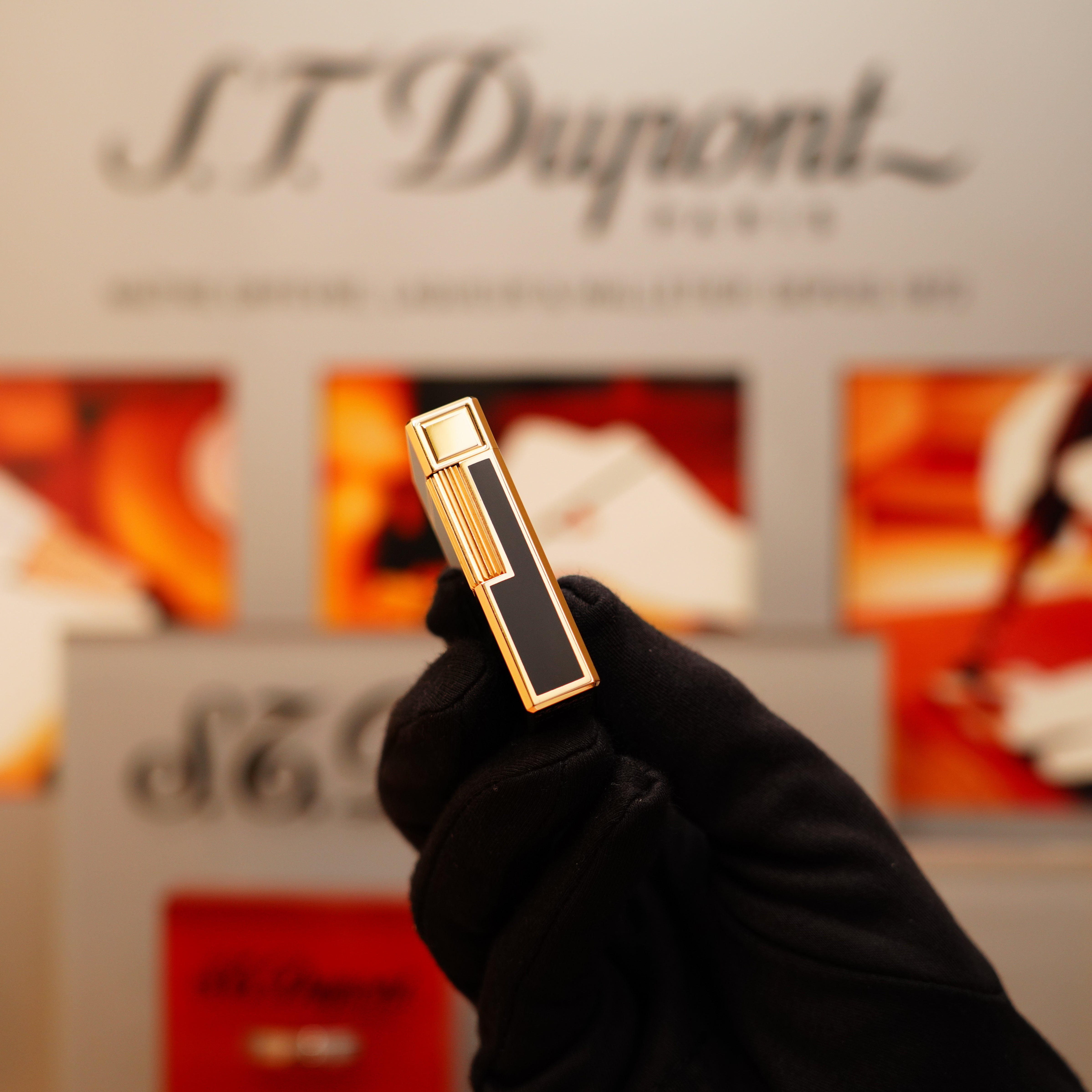 北*1様 S.T. Dupont ゴールド ブラック ライター Amazon.com: S.T. Dupont Big D Black Lacquer & Gold Lighter