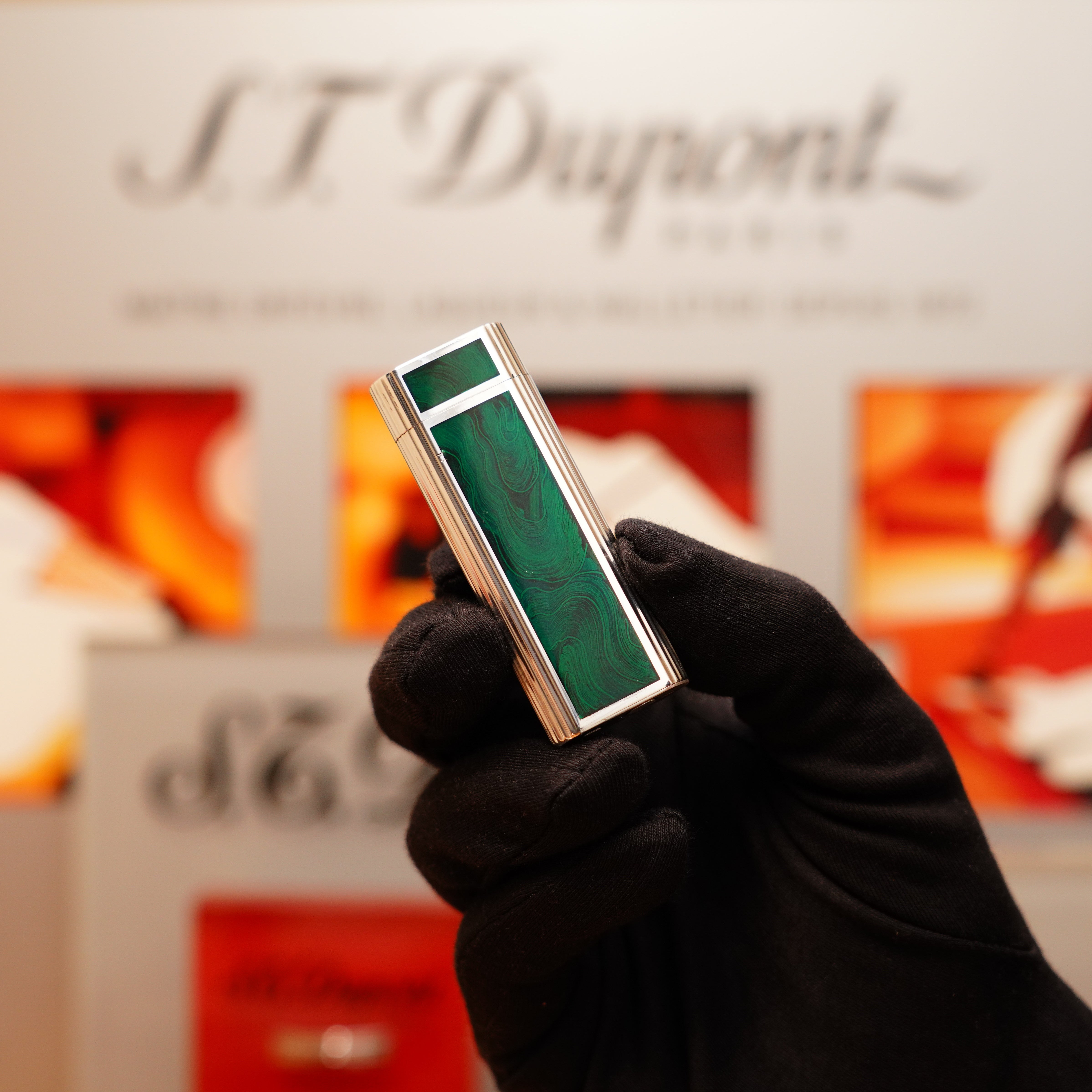 Vintage 1970 Extremely Rarest Cartier Solid Sterling Green Enamel