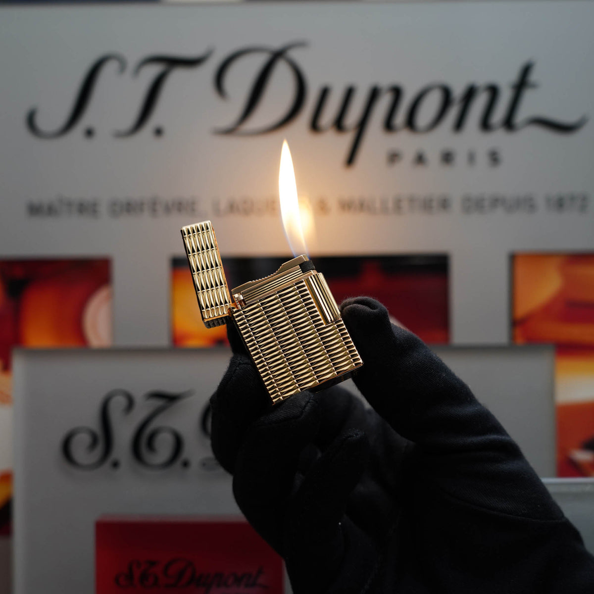 Vintage S.T. Dupont, Dunhill, and Cartier Lighters