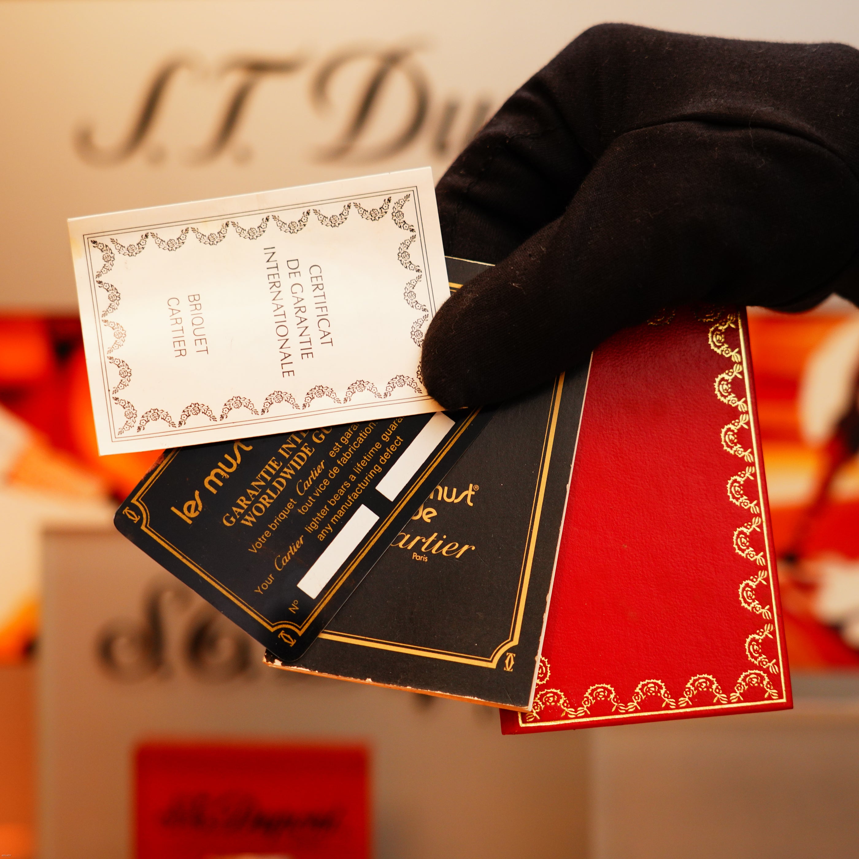 Vintage 1970 Rare Cartier Solid 18k italian Gold Basket with 750 Hallmark Lighter