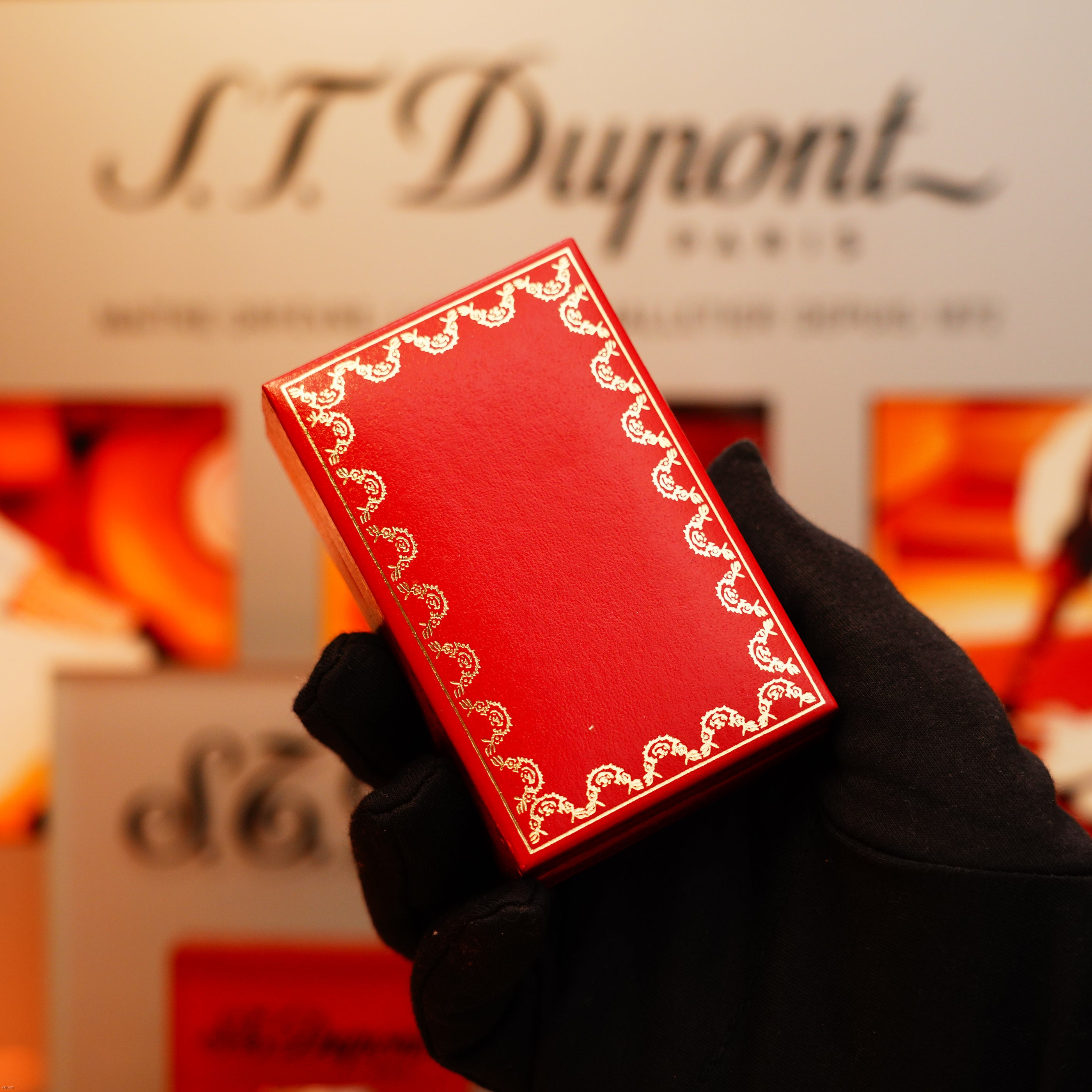 Vintage 1970 Rare Cartier Solid 18k italian Gold Basket with 750 Hallmark Lighter